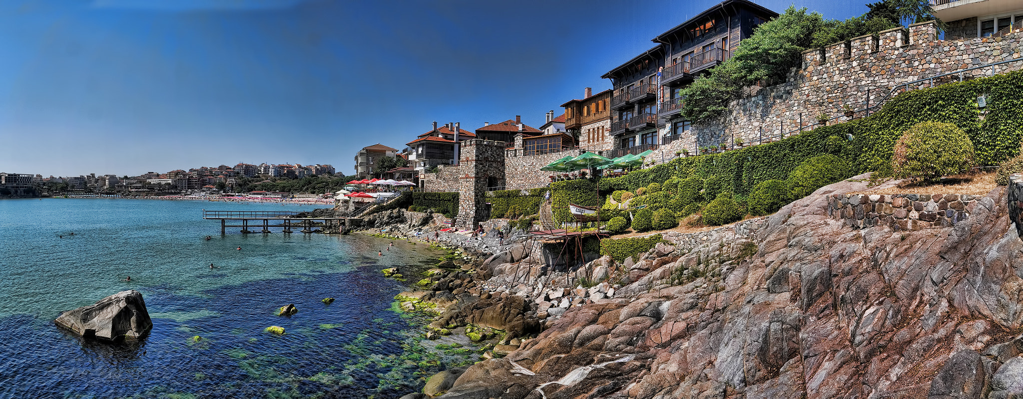 Panasonic Lumix DMC-GX7 sample photo. Sozopol town wall photography