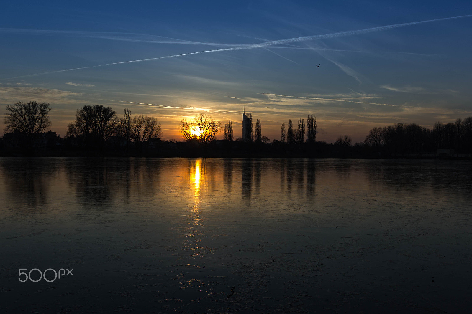 Sigma 10-20mm F3.5 EX DC HSM sample photo. Sunset alte donau photography