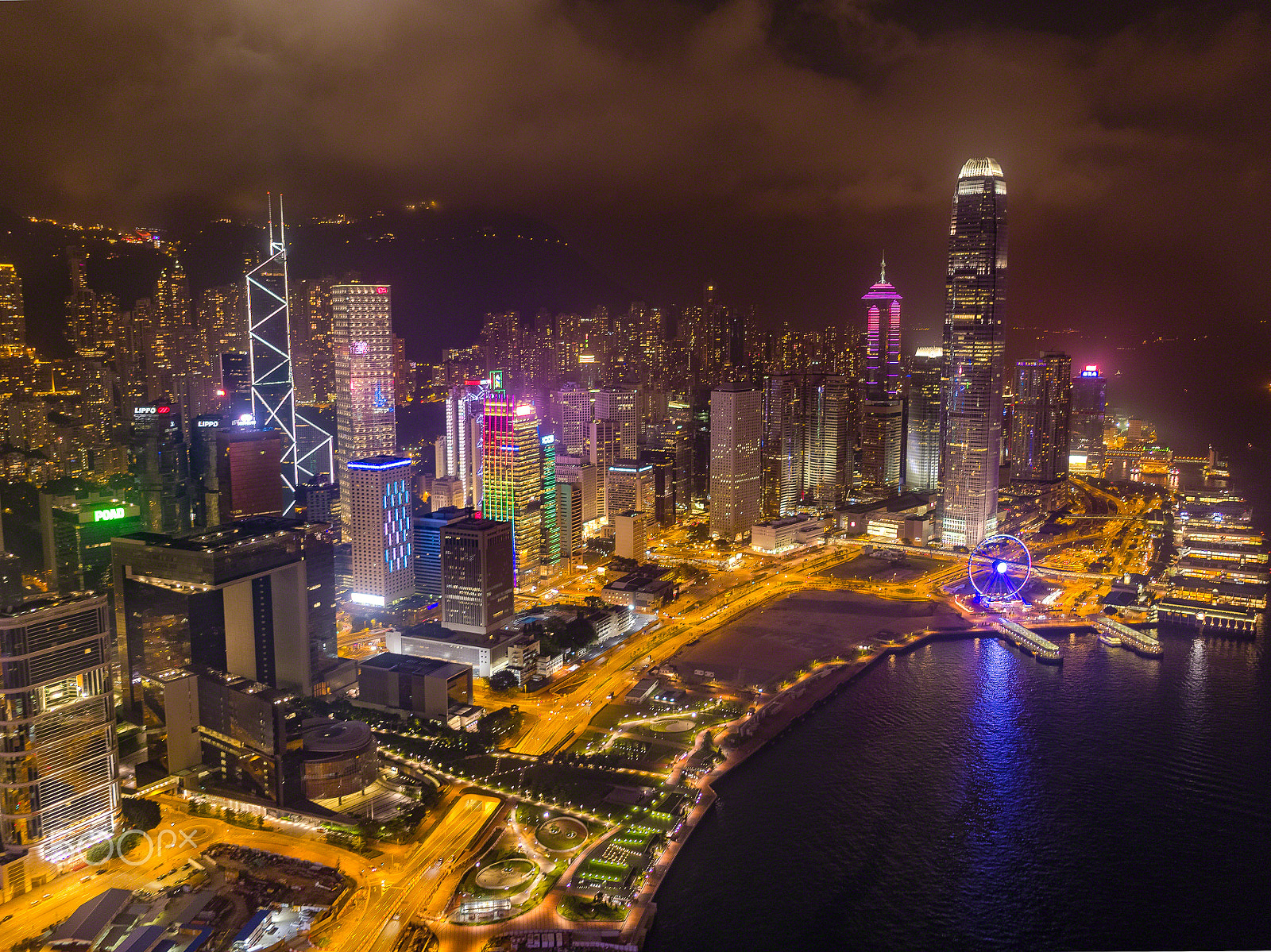 DJI FC550 sample photo. City of lights photography