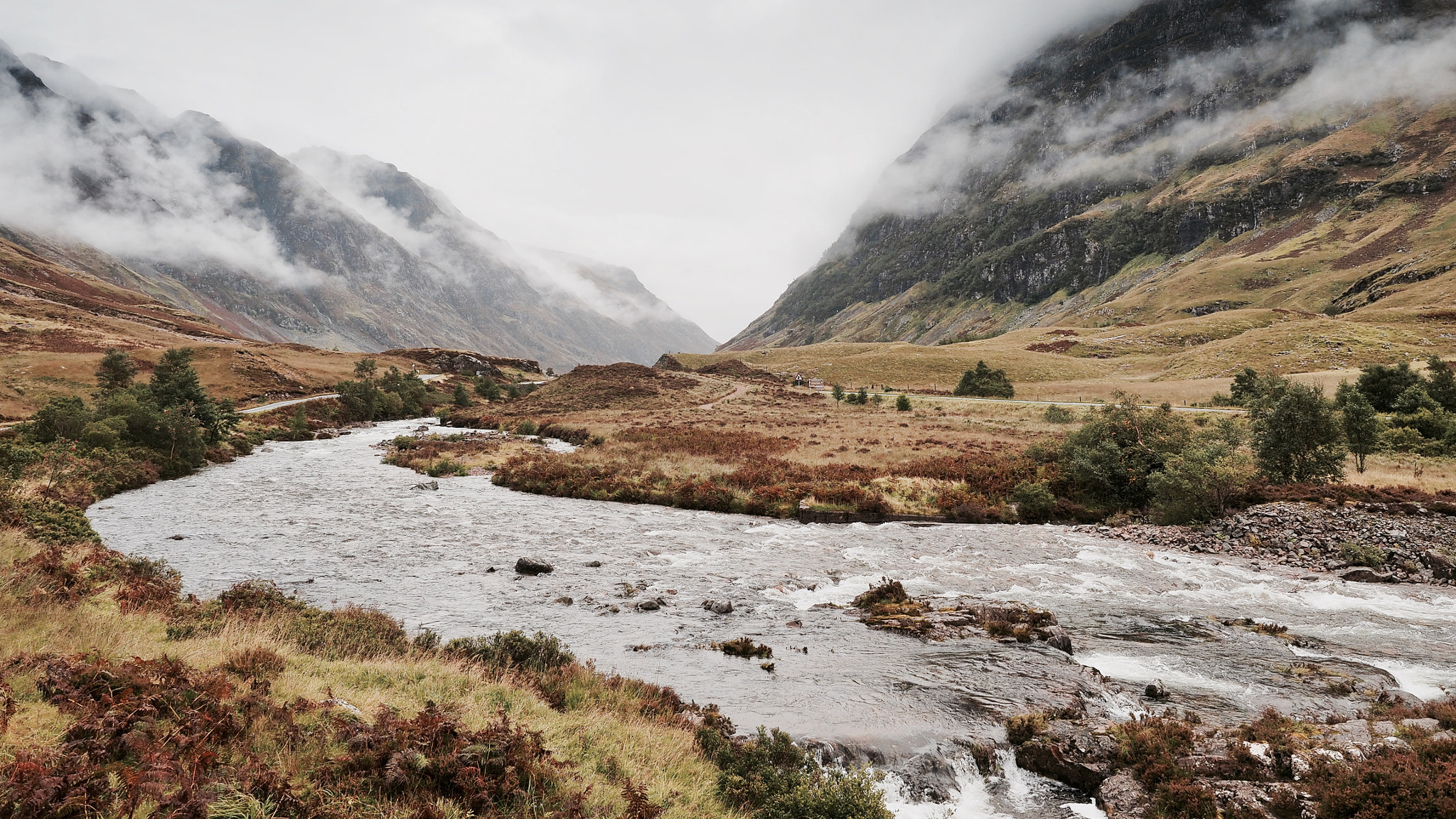 Olympus OM-D E-M1 sample photo. River glencoe, scotland photography