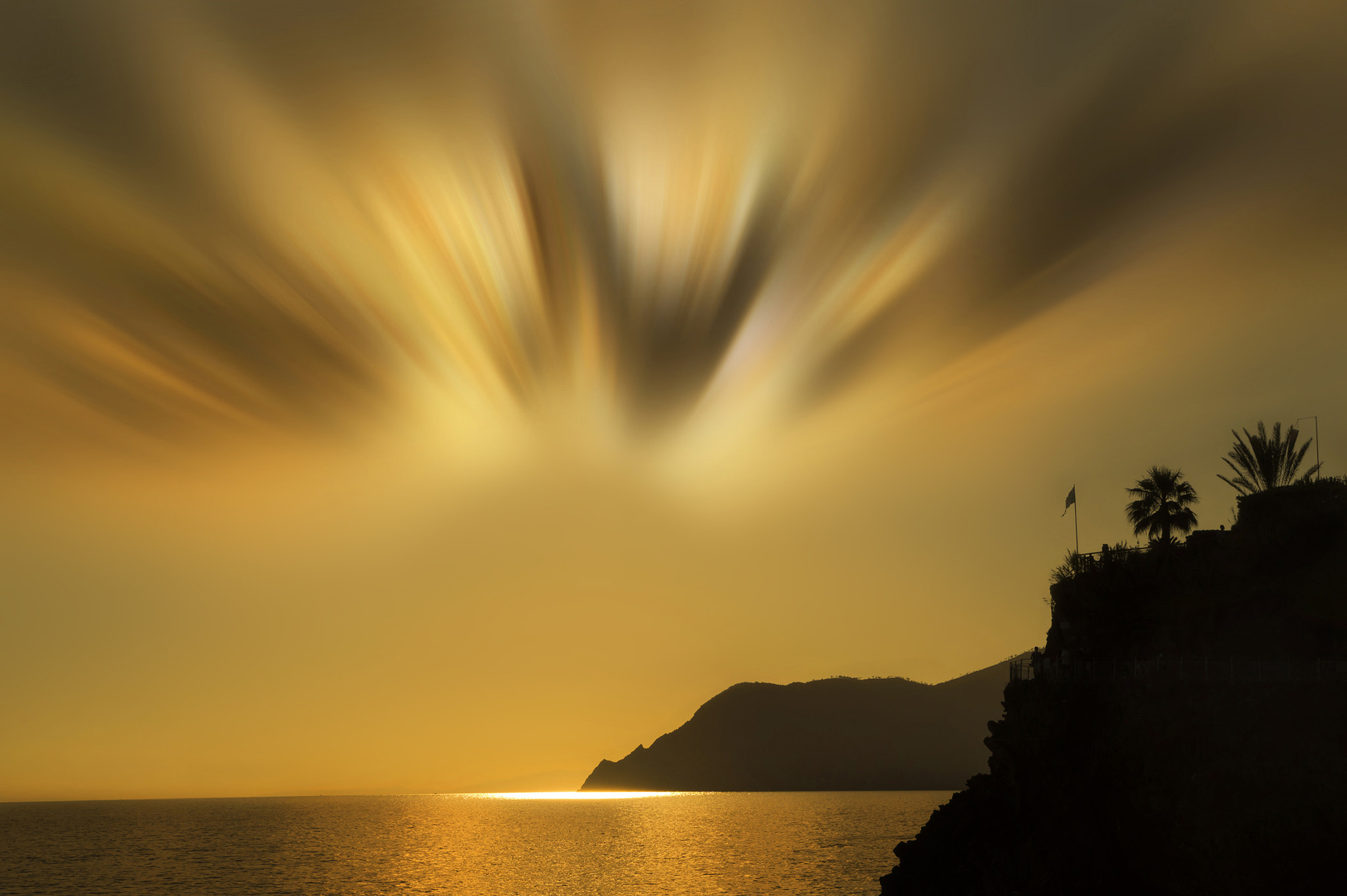 Sony SLT-A58 sample photo. Ligurian sunset photography