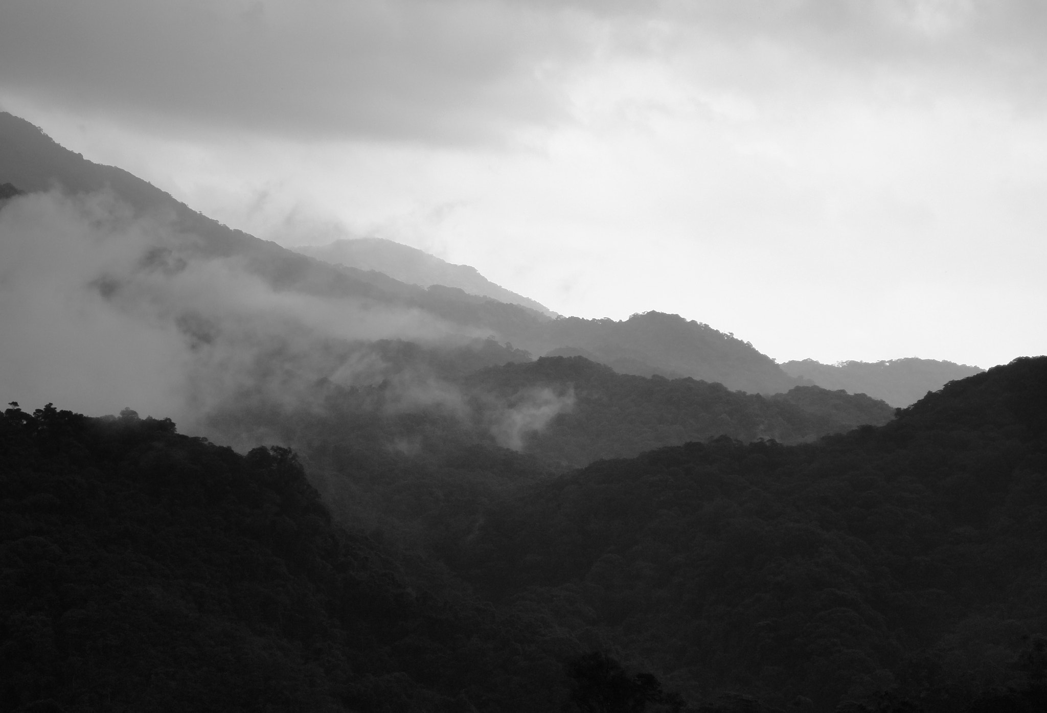 Sony DSC-WX5 sample photo. Vietnam mountains bw photography