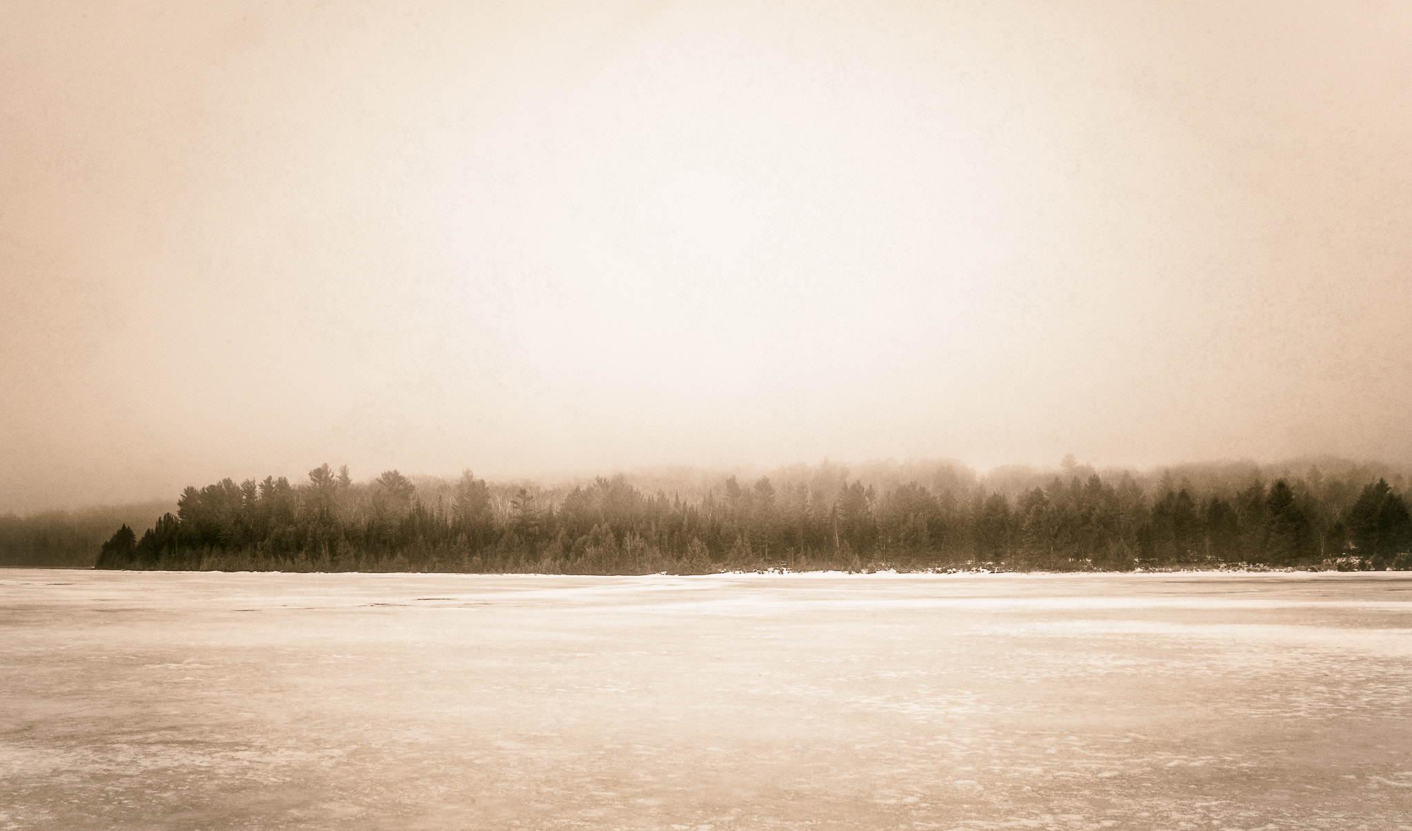 Nikon AF Nikkor 24-85mm F2.8-4D IF sample photo. Frozen lake photography