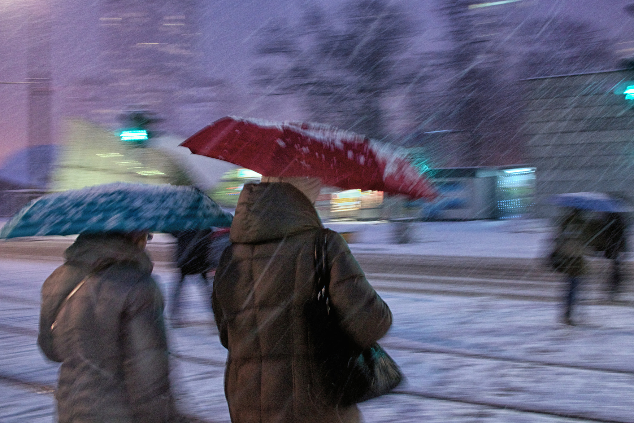 Minolta AF 24-85mm F3.5-4.5 [New] sample photo. Snow umbrella. photography