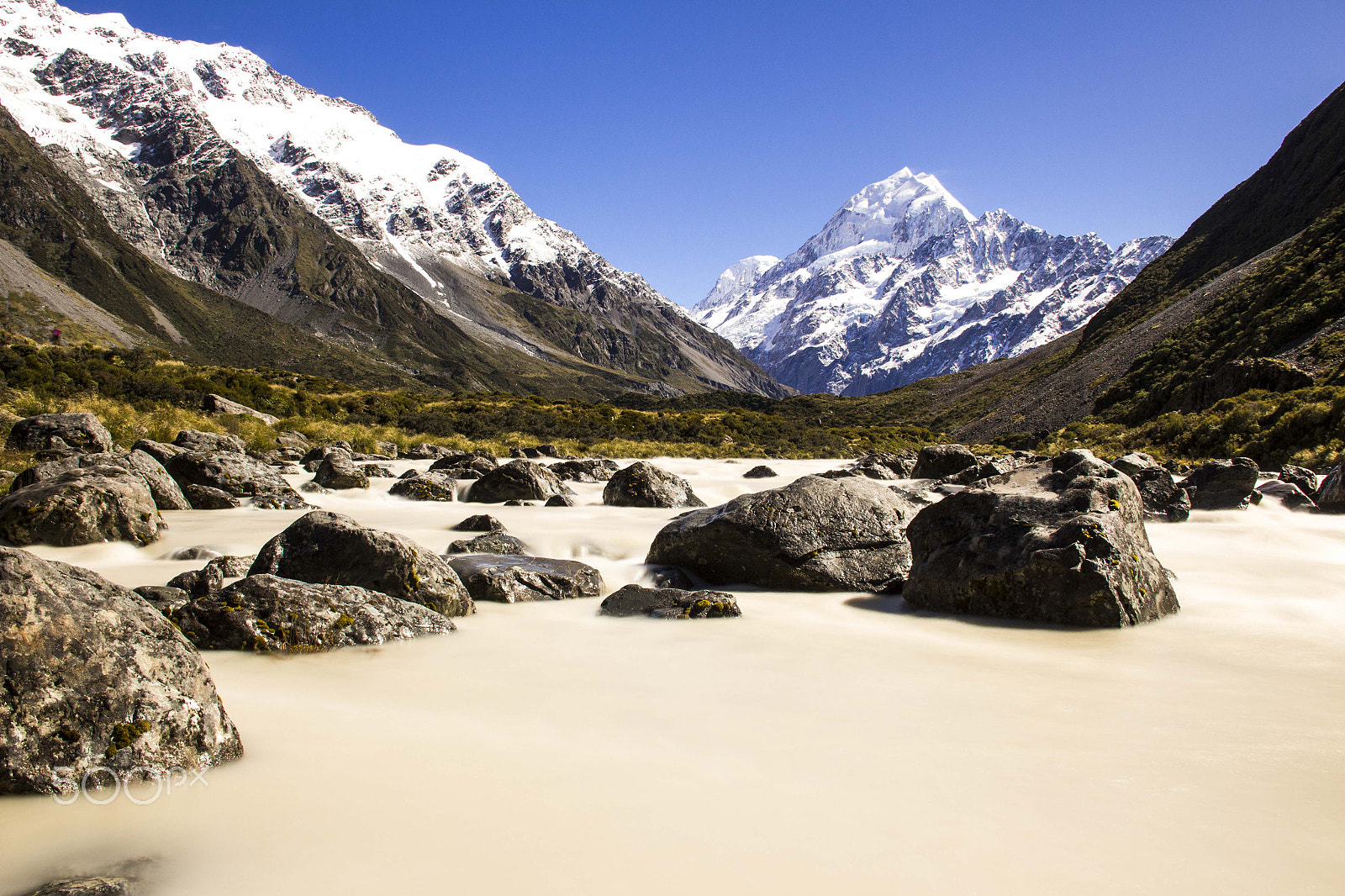 Canon EF-S 18-135mm F3.5-5.6 IS sample photo. Hooker valley track to mt cook, new zealand photography