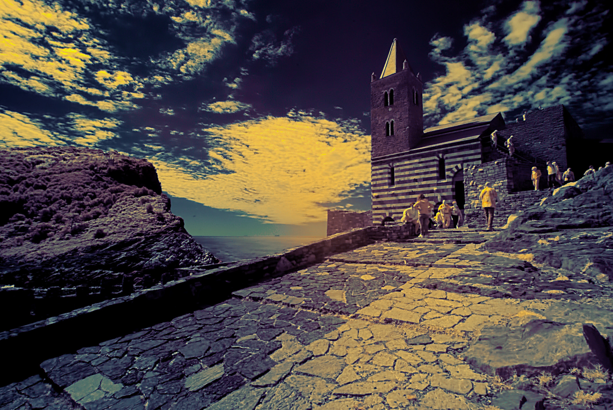 Nikon D80 sample photo. Morning ir light in portovenere photography