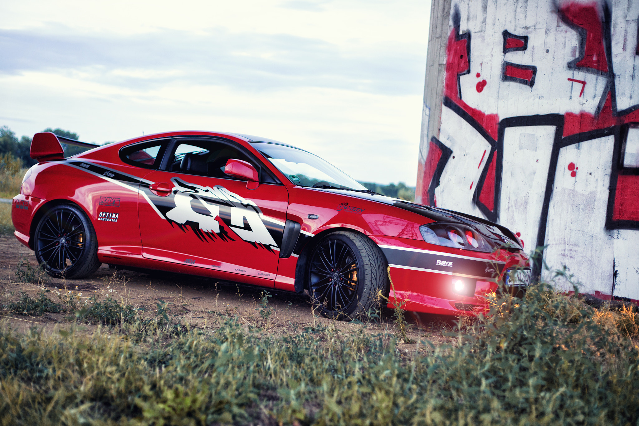 Canon EF 50mm f/1.8 sample photo. Hyundai coupe photography