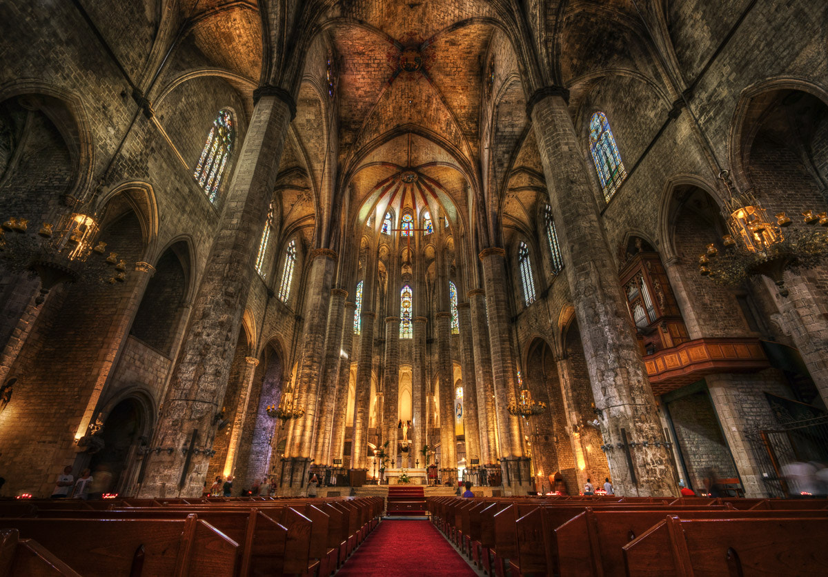 Sony a7R II sample photo. Spain - gothic church by the sea photography