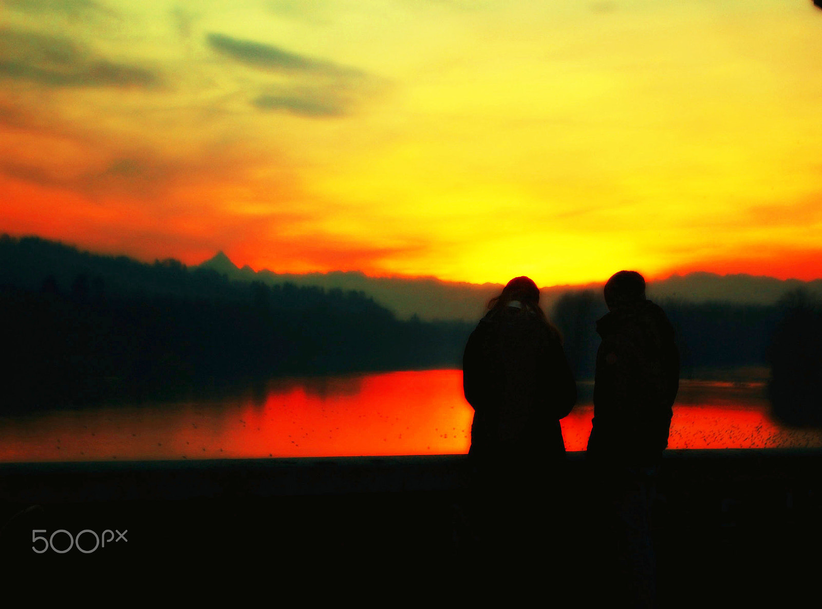 Nikon D40 sample photo. Love at sunset photography