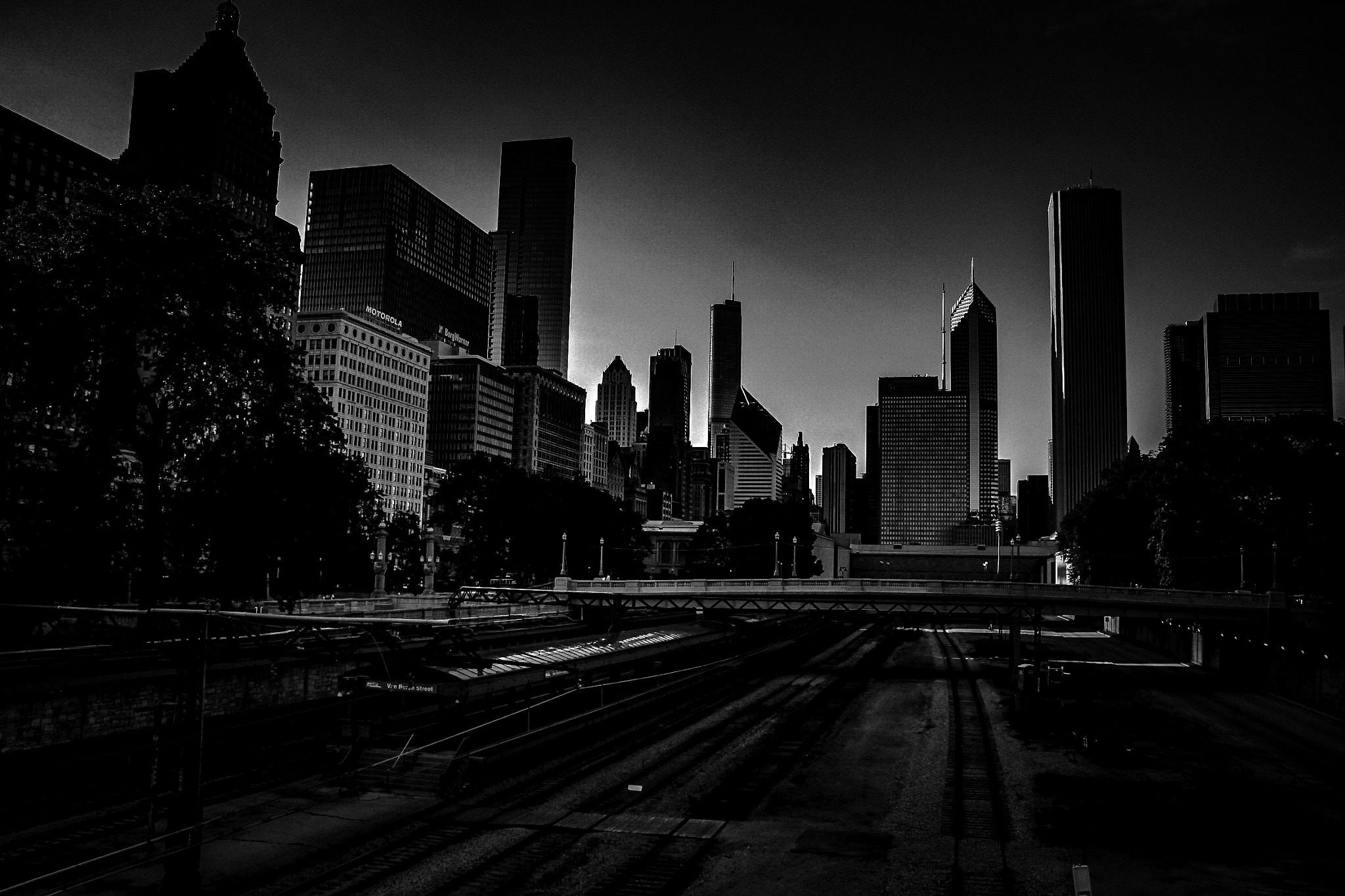 Canon EOS 50D sample photo. Chicago in black and white photography