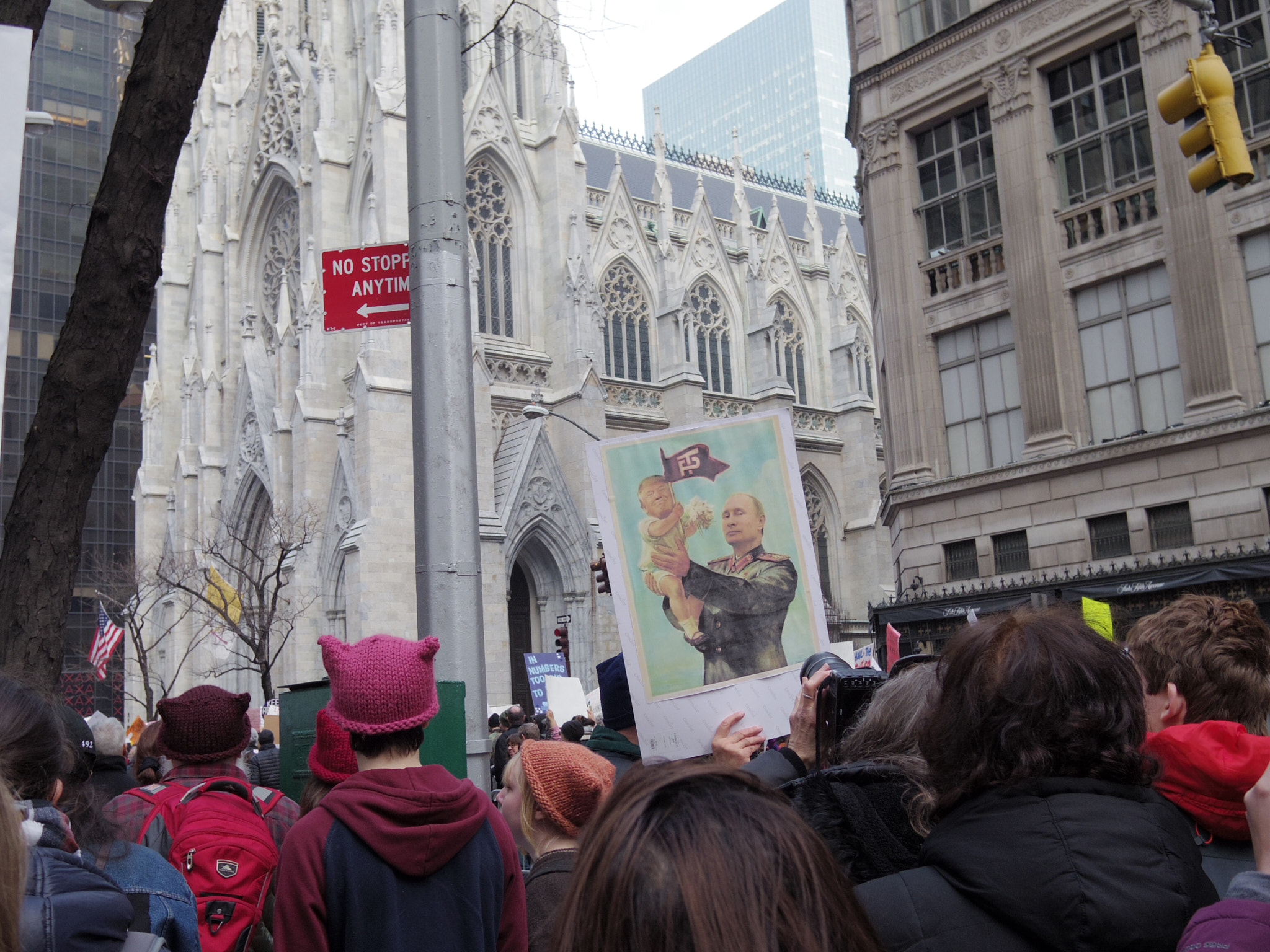 Pentax Q-S1 sample photo. Women's march nyc 3 photography