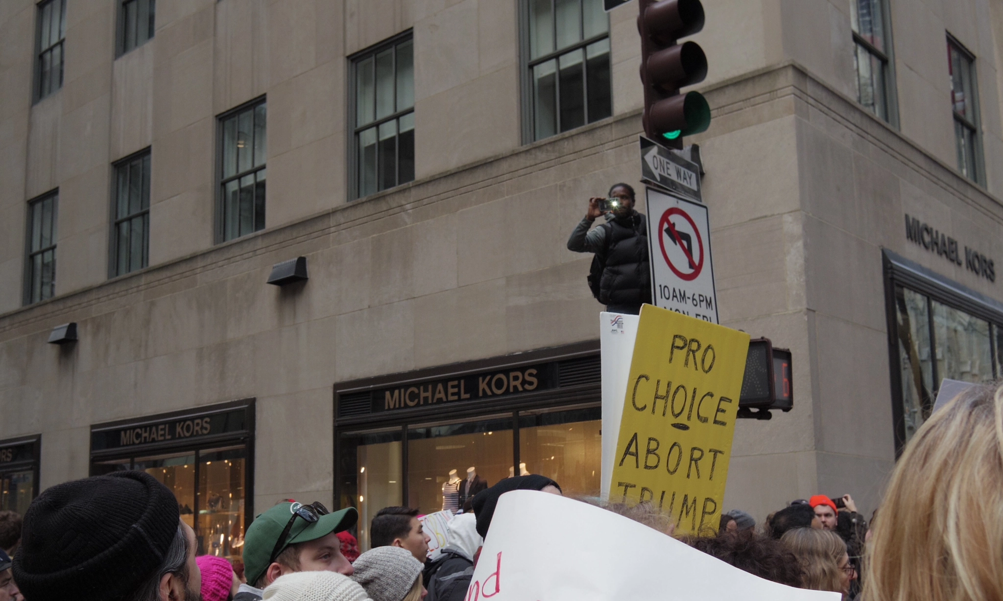 Pentax Q-S1 sample photo. Women's march nyc 4 photography