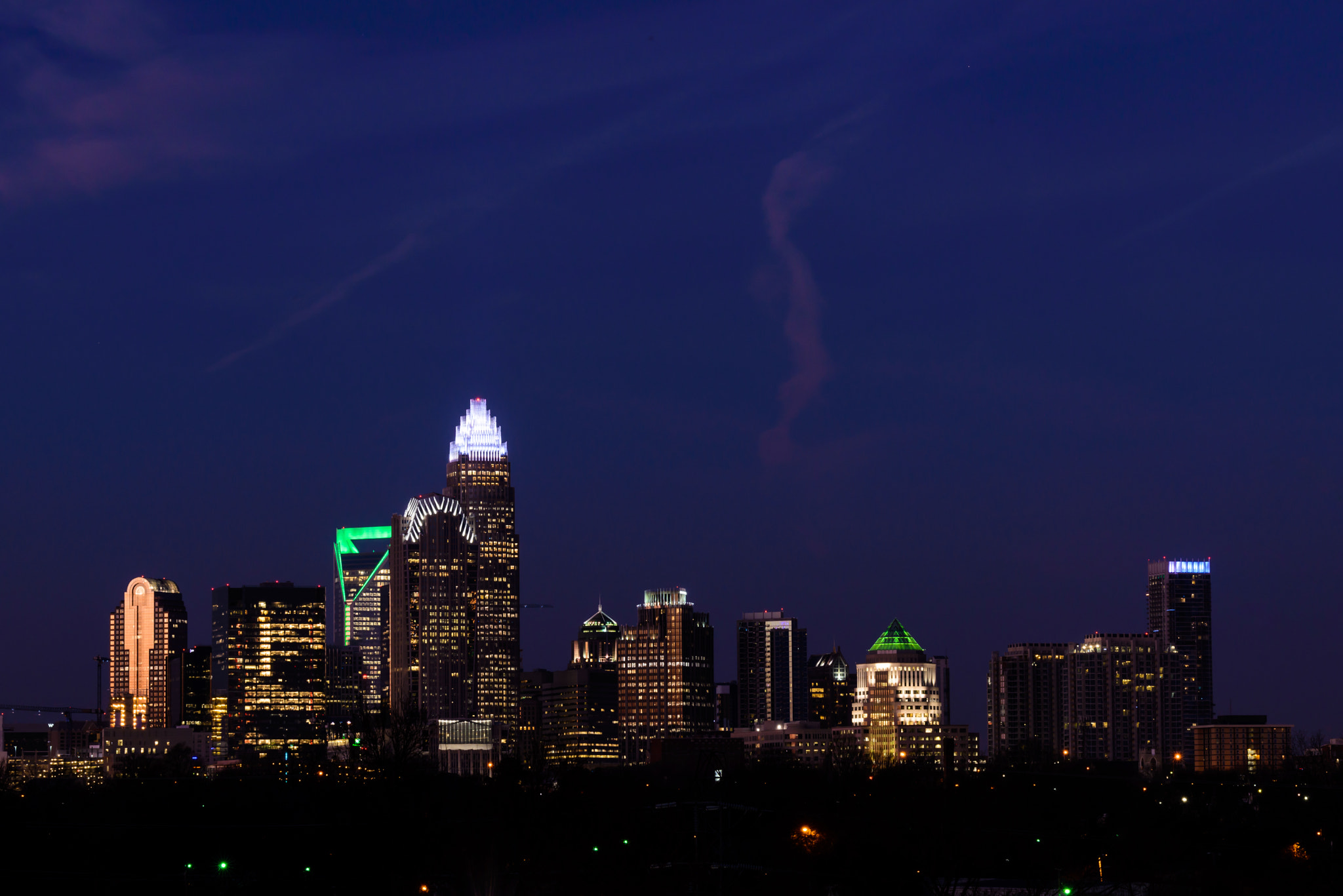 Tamron SP 70-200mm F2.8 Di VC USD sample photo. Panoramic charlotte, north carolina photography