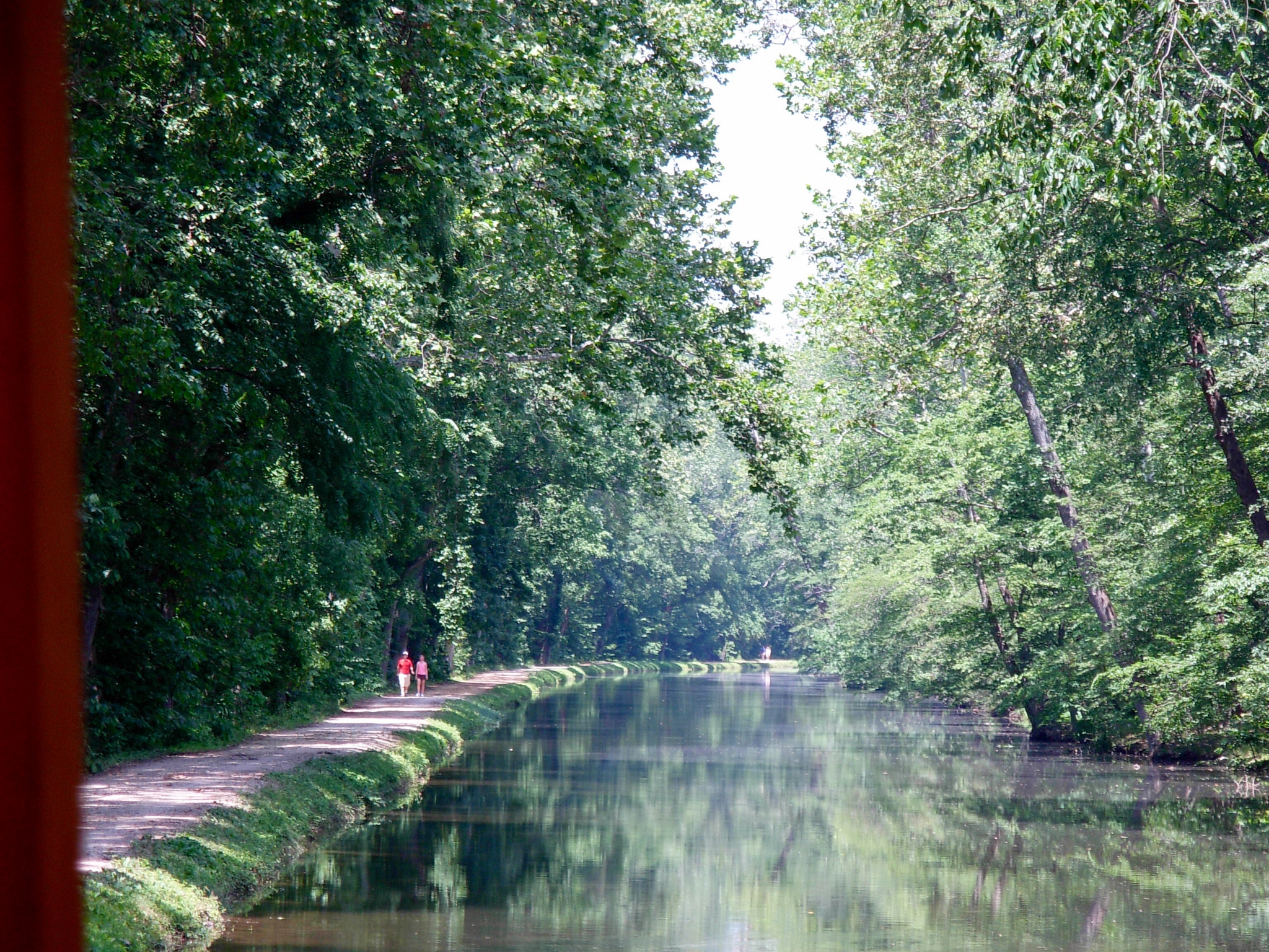 Nikon COOLPIX L5 sample photo. C&o canal in maryland as seen from one of the boats photography