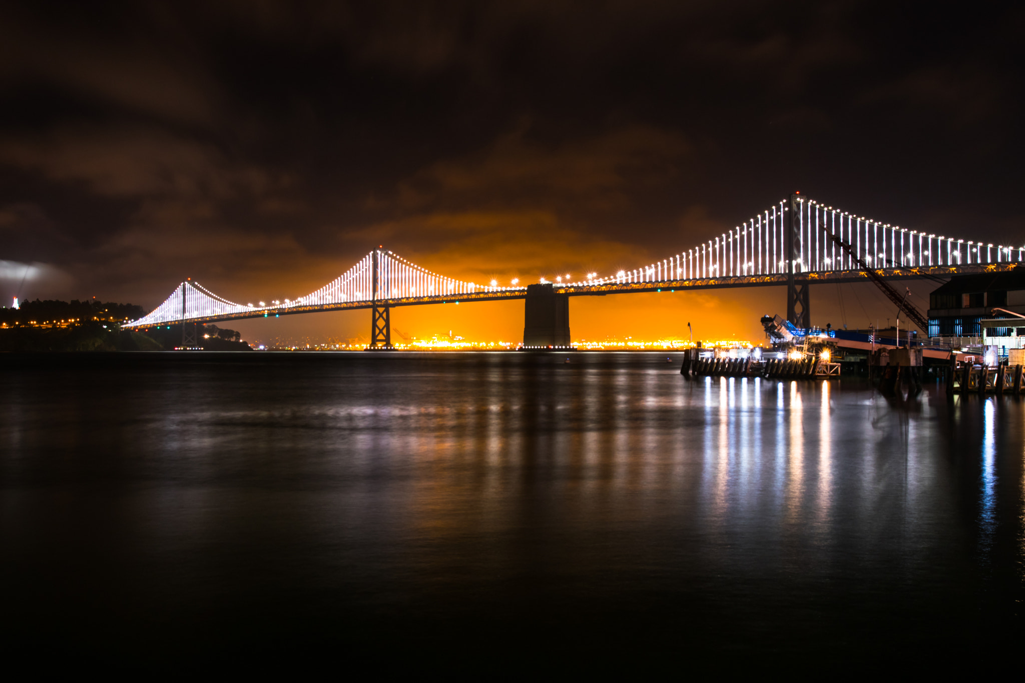 Nikon D3300 + Nikon AF-S Nikkor 200-400mm F4G ED-IF VR sample photo. Bay bridge photography