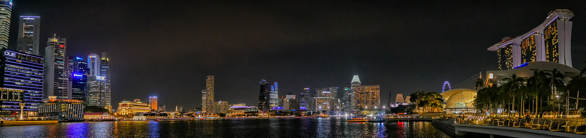 Panasonic Lumix DMC-G7 + Panasonic Lumix G 20mm F1.7 ASPH sample photo. Singapore bayfront panorama photography