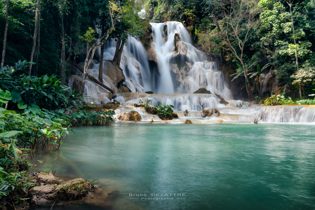 Pentax K-3 sample photo. Waterfall laos photography
