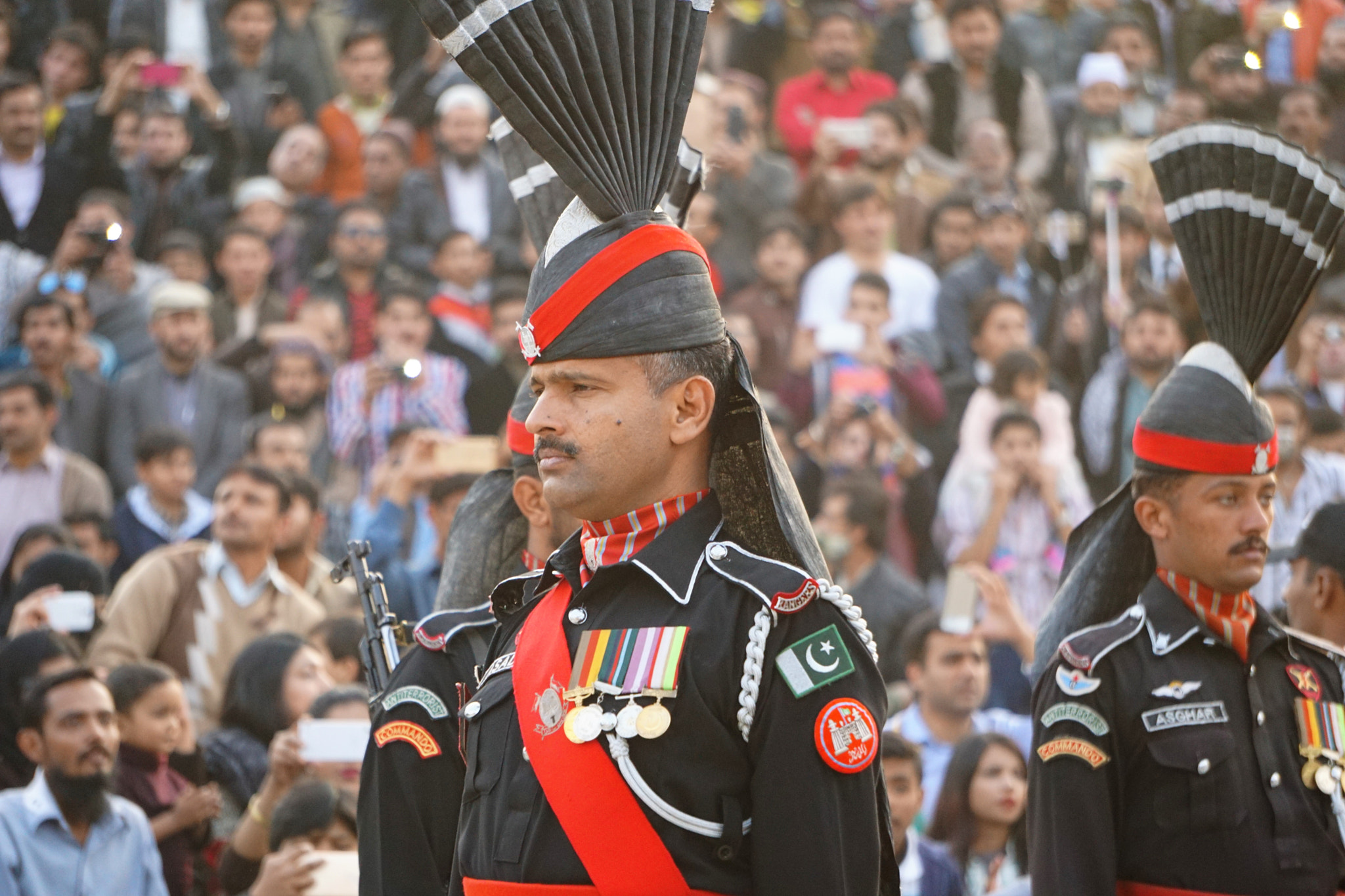Sony FE 24-240mm F3.5-6.3 OSS sample photo. Flag ceremony, wahga, pakistan photography