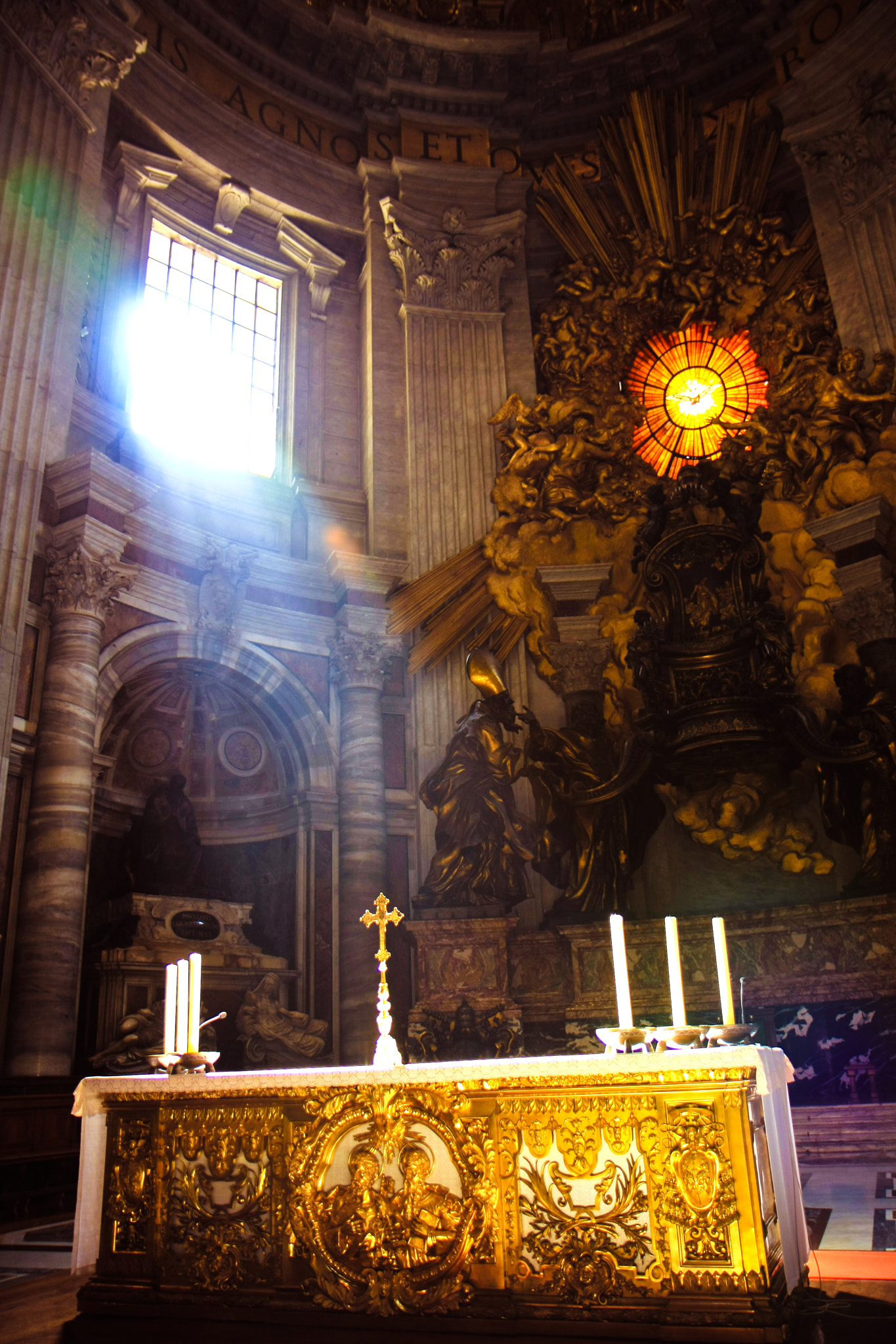 Canon EOS 40D sample photo. Christian cross of st. peter's basilica photography