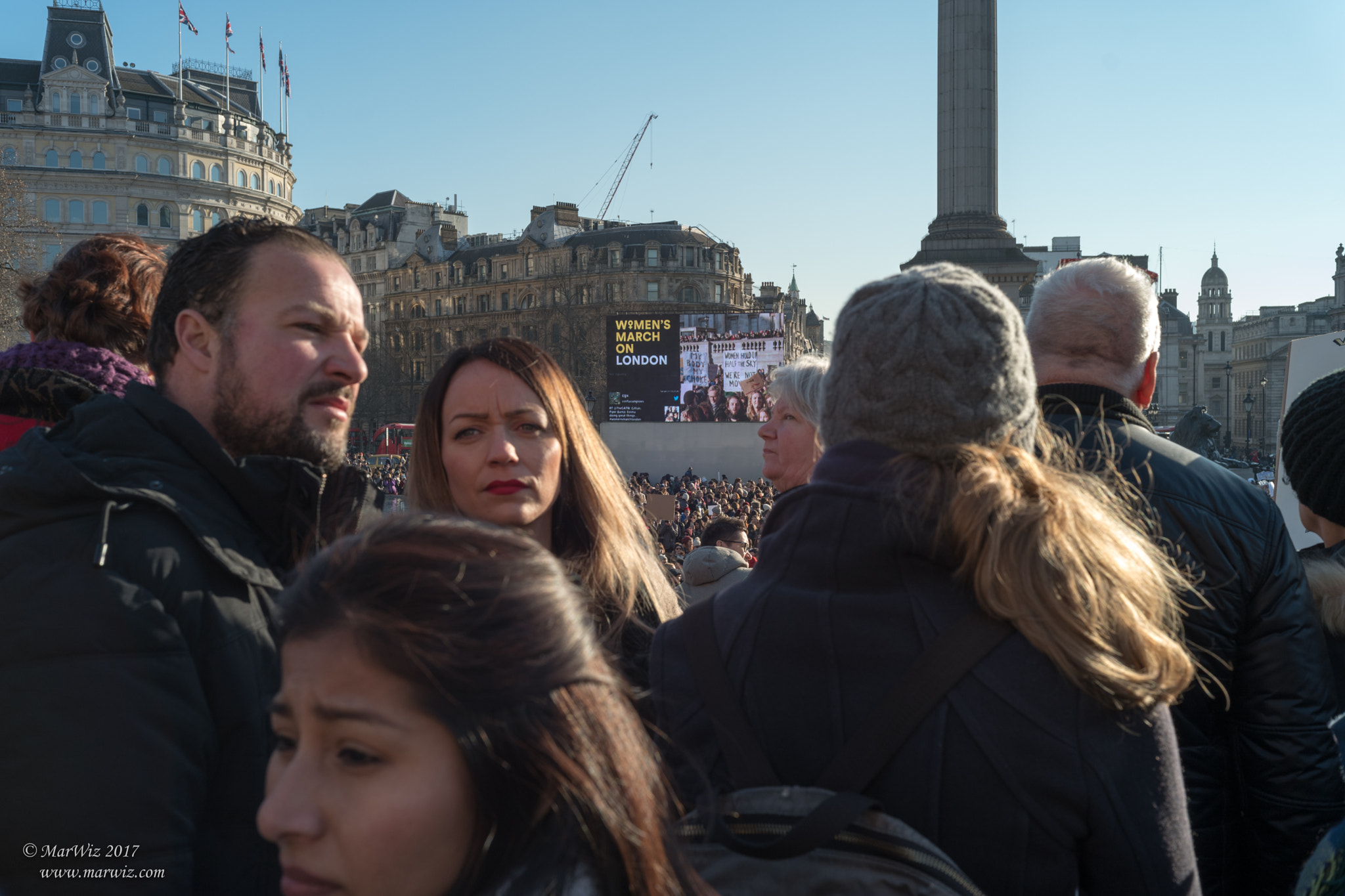 Summicron-M 1:2/35 sample photo. Women march in london photography