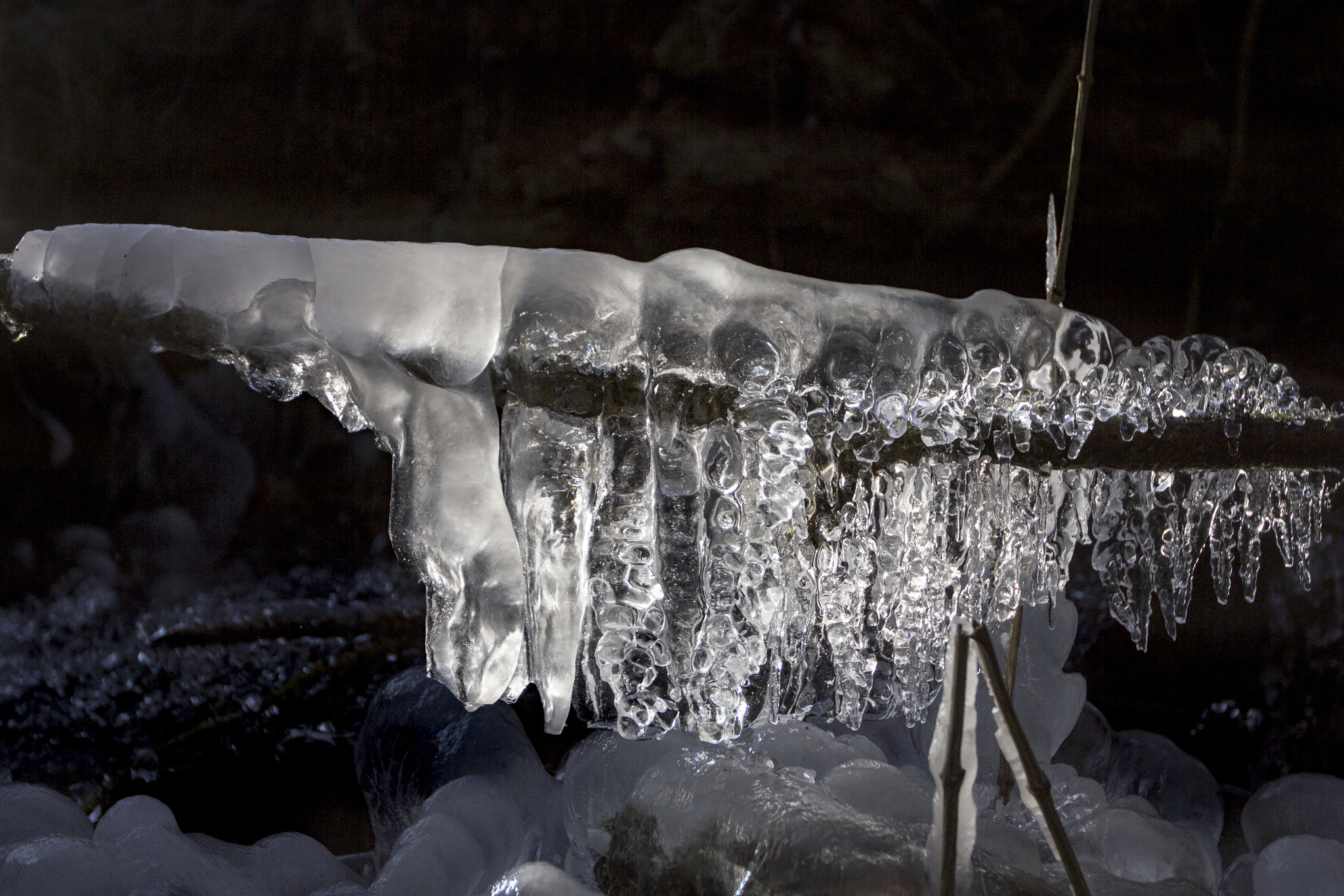 Canon EOS 60D sample photo. Ice stalactite photography