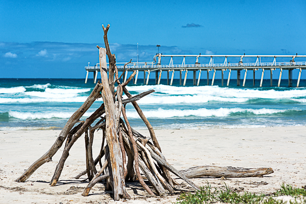 Nikon D800E sample photo. Fingal sand pumping jetty photography