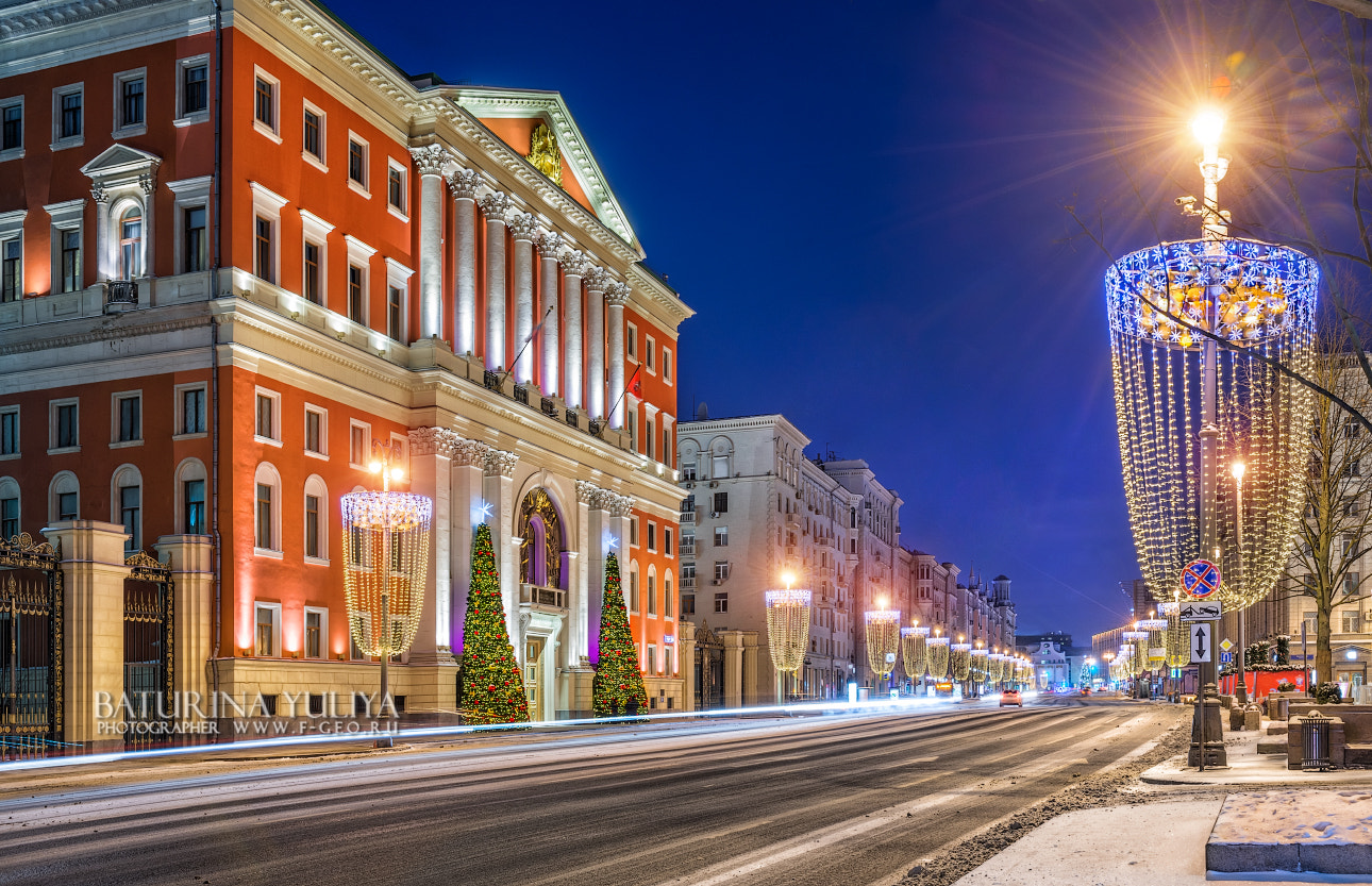 Nikon D800 + Nikon AF-S Nikkor 28-70mm F2.8 ED-IF sample photo. City hall on tverskaya street photography