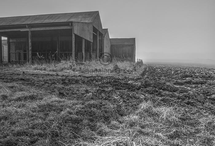 Nikon D700 sample photo. Moody rural desolation - tayside scotland photography