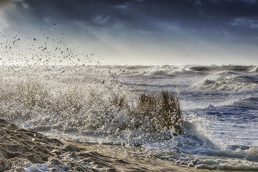 Canon EF 70-200mm F2.8L IS USM sample photo. Callantsoog storm schuim photography