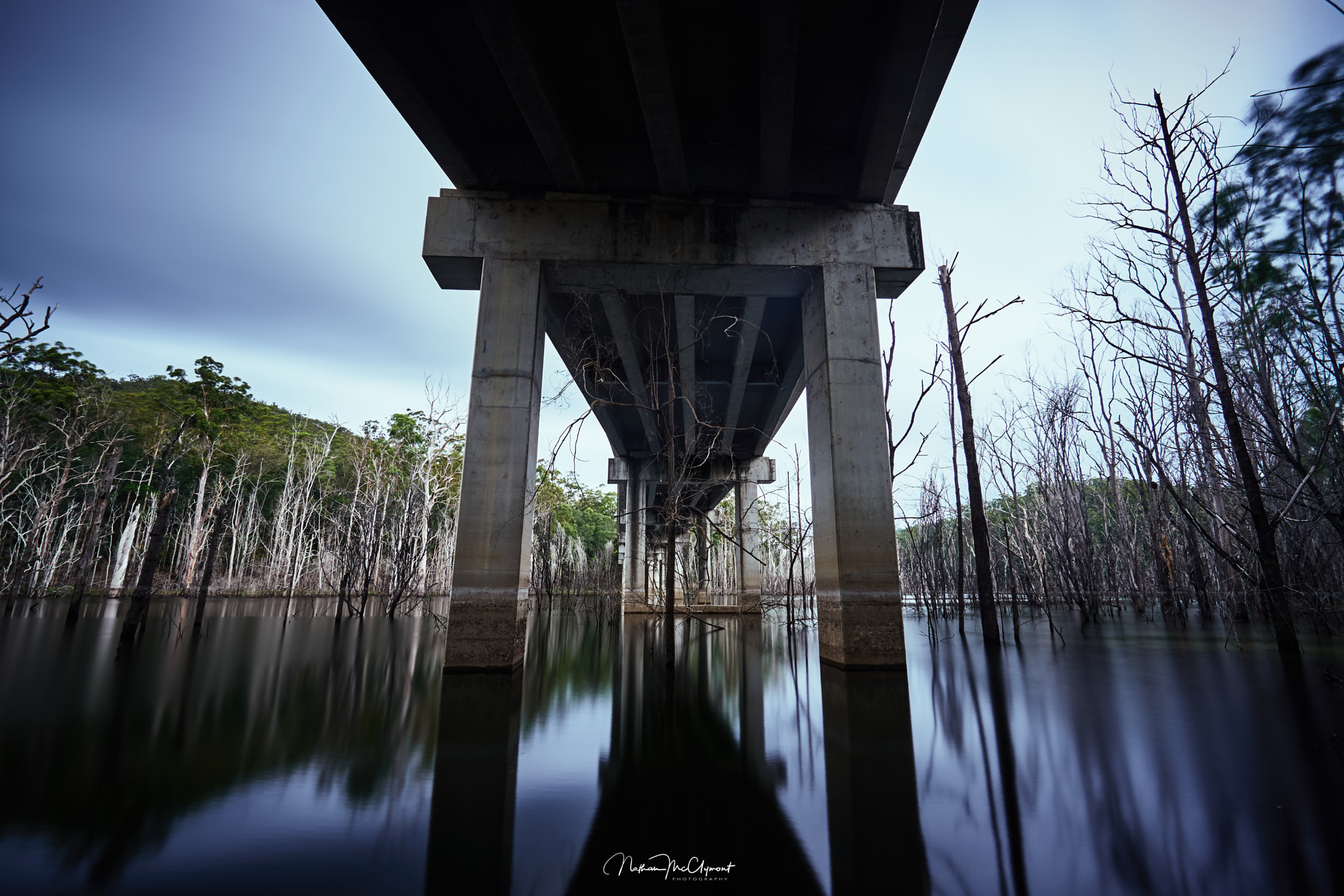 Sony a6300 sample photo. Moody day under the bridge photography