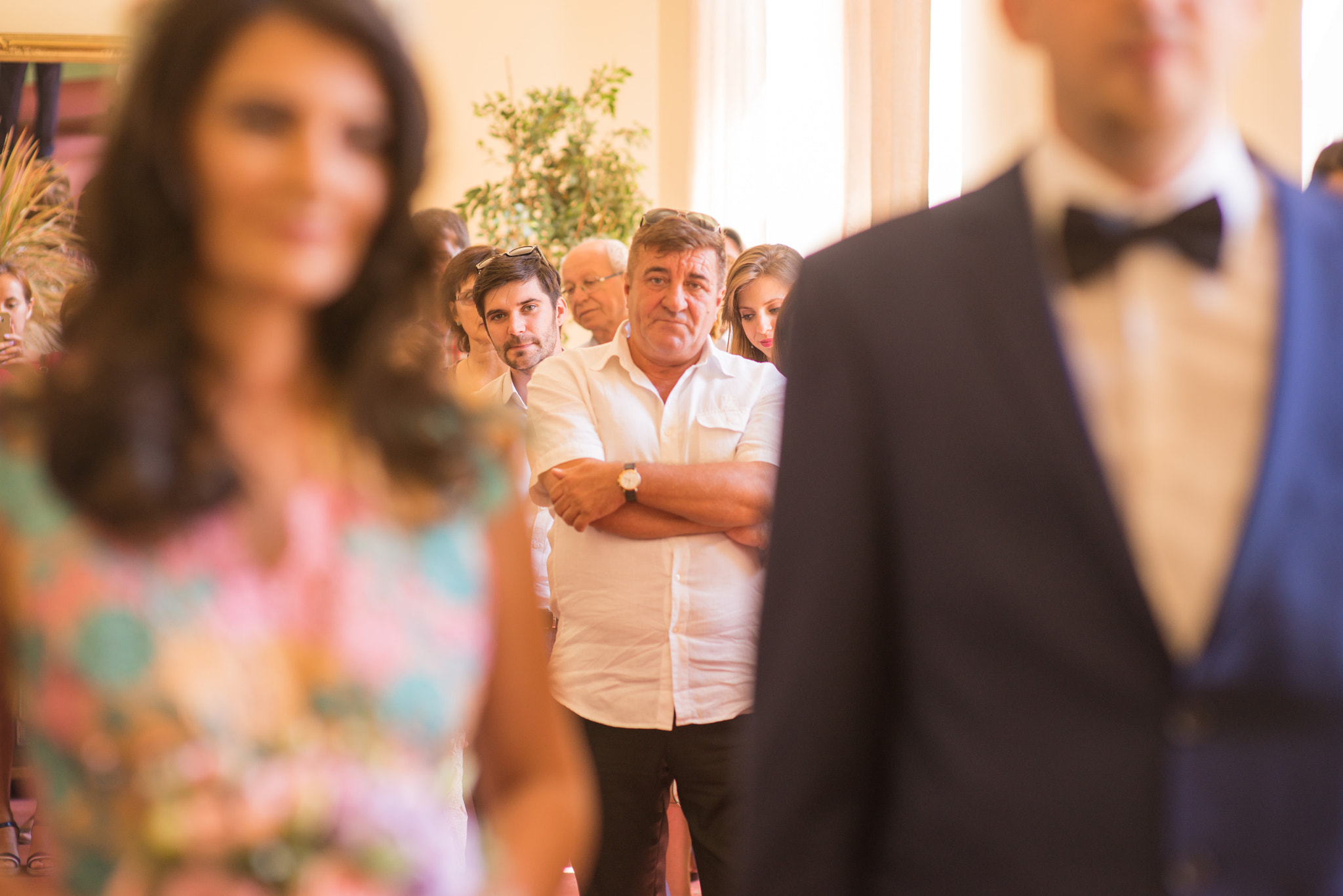 Nikon D800 + Sigma 85mm F1.4 EX DG HSM sample photo. Bride father photography