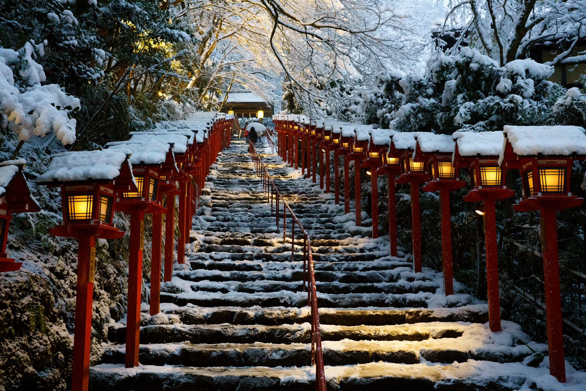 Sony a99 II sample photo. Snow stairs photography