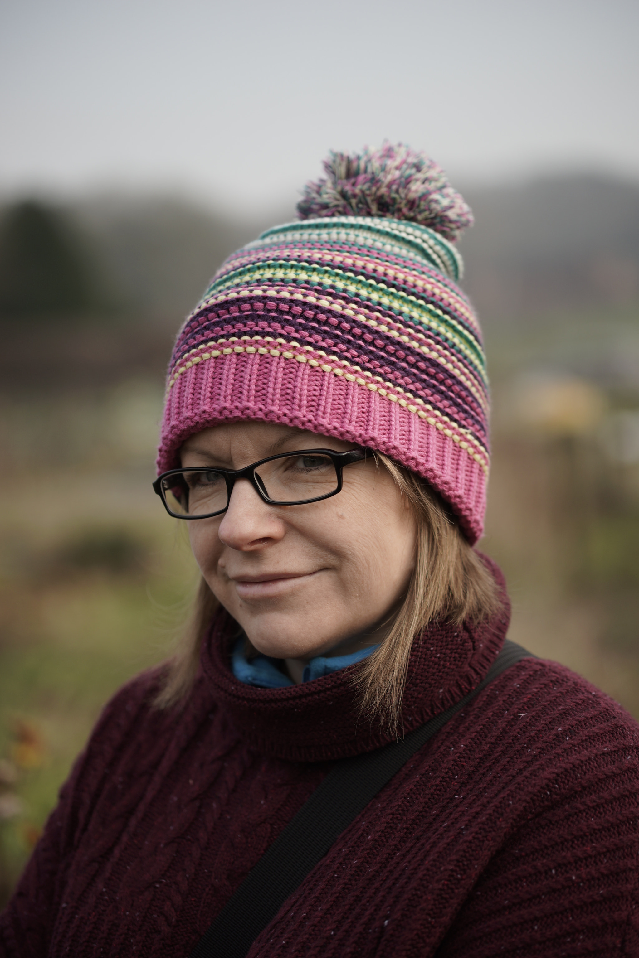 Sony a99 II sample photo. Vicky on a winter walk photography