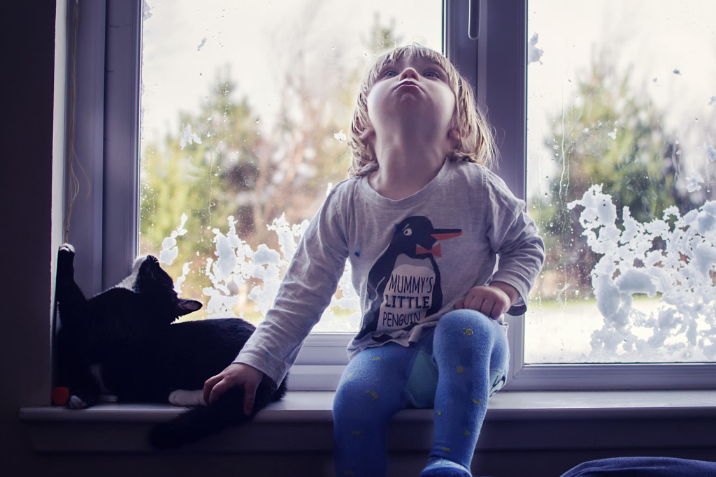 Boy and Cat by Joanna Pabel Gruszczynska on 500px.com