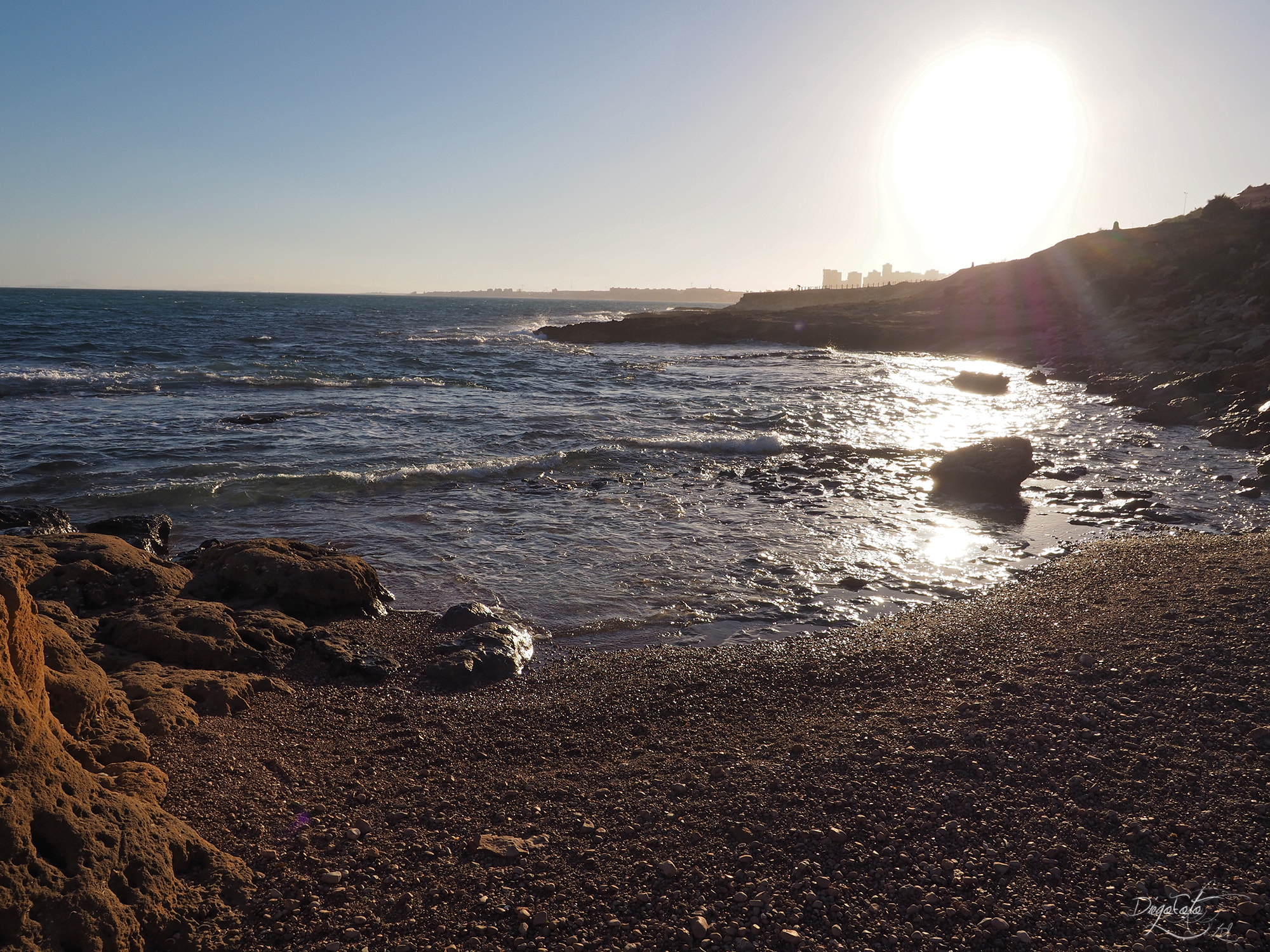 Olympus OM-D E-M10 II + OLYMPUS M.9-18mm F4.0-5.6 sample photo. Atardecer en la caleta, orihuela costa photography