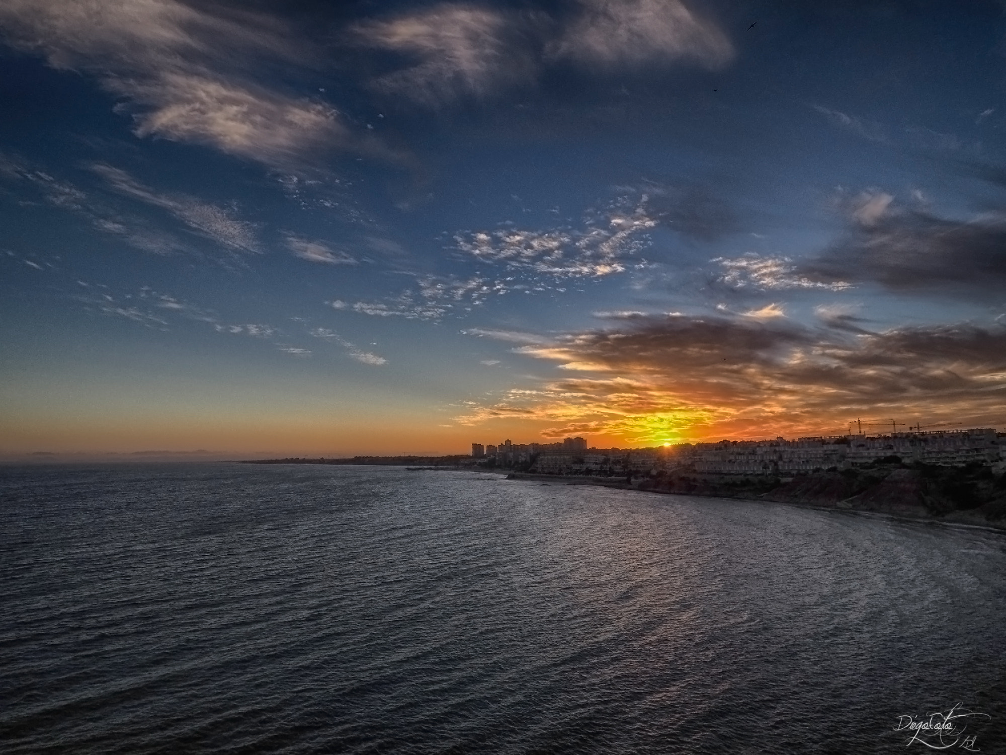 Olympus OM-D E-M10 II + OLYMPUS M.9-18mm F4.0-5.6 sample photo. Atardecer en la caleta de la glea, orihuela costa photography