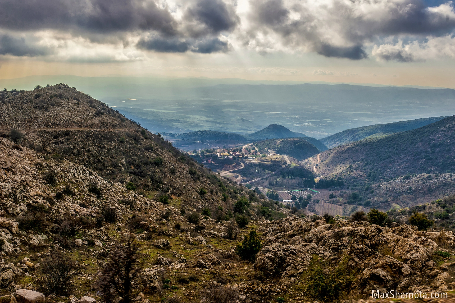 Nikon D700 sample photo. Panoramic view of galilee from hermon mount photography