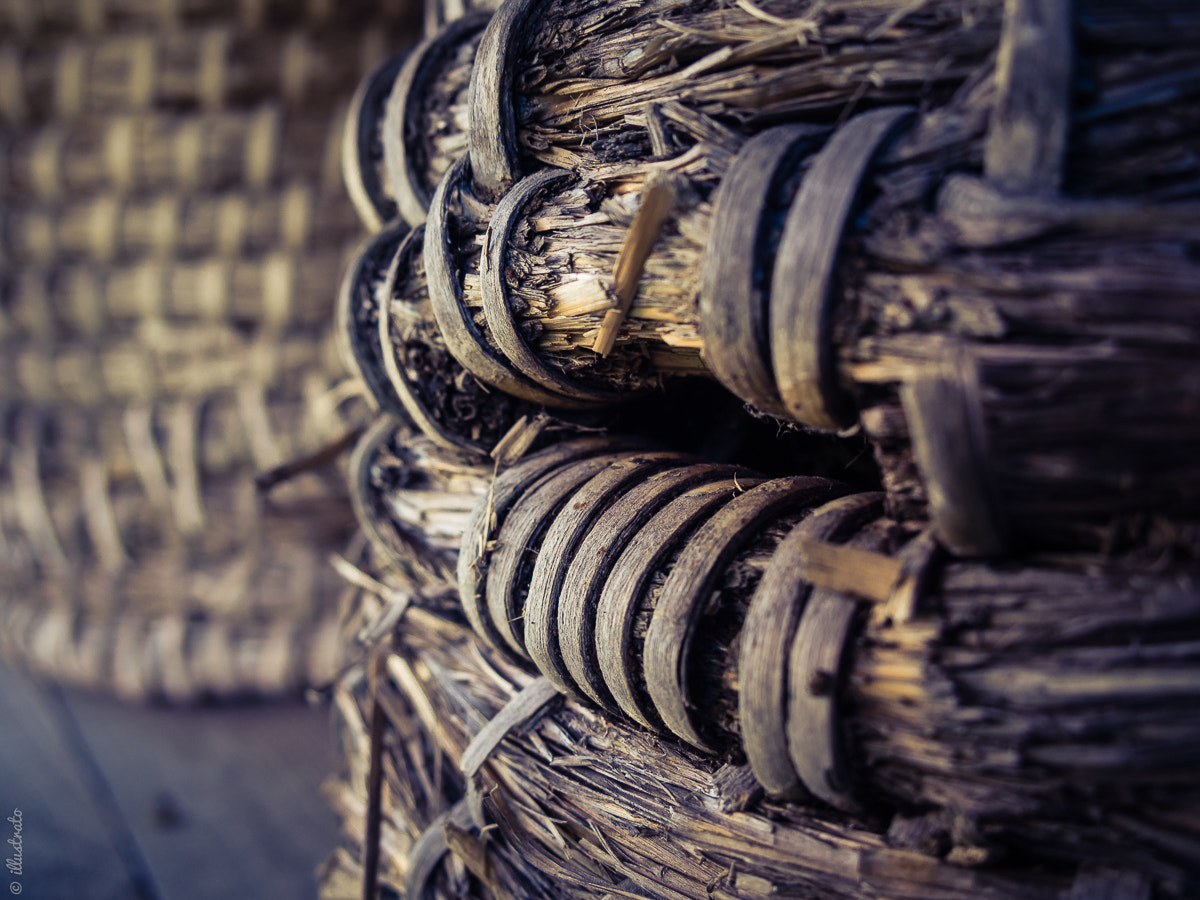 Olympus PEN E-PL5 sample photo. Raffia basket photography