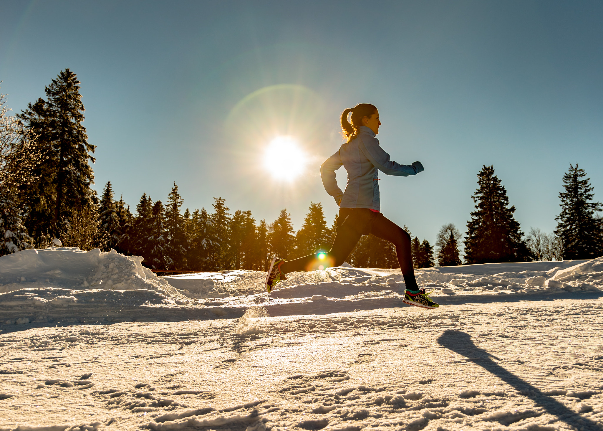 Canon EOS-1D X Mark II sample photo. Run an snow photography