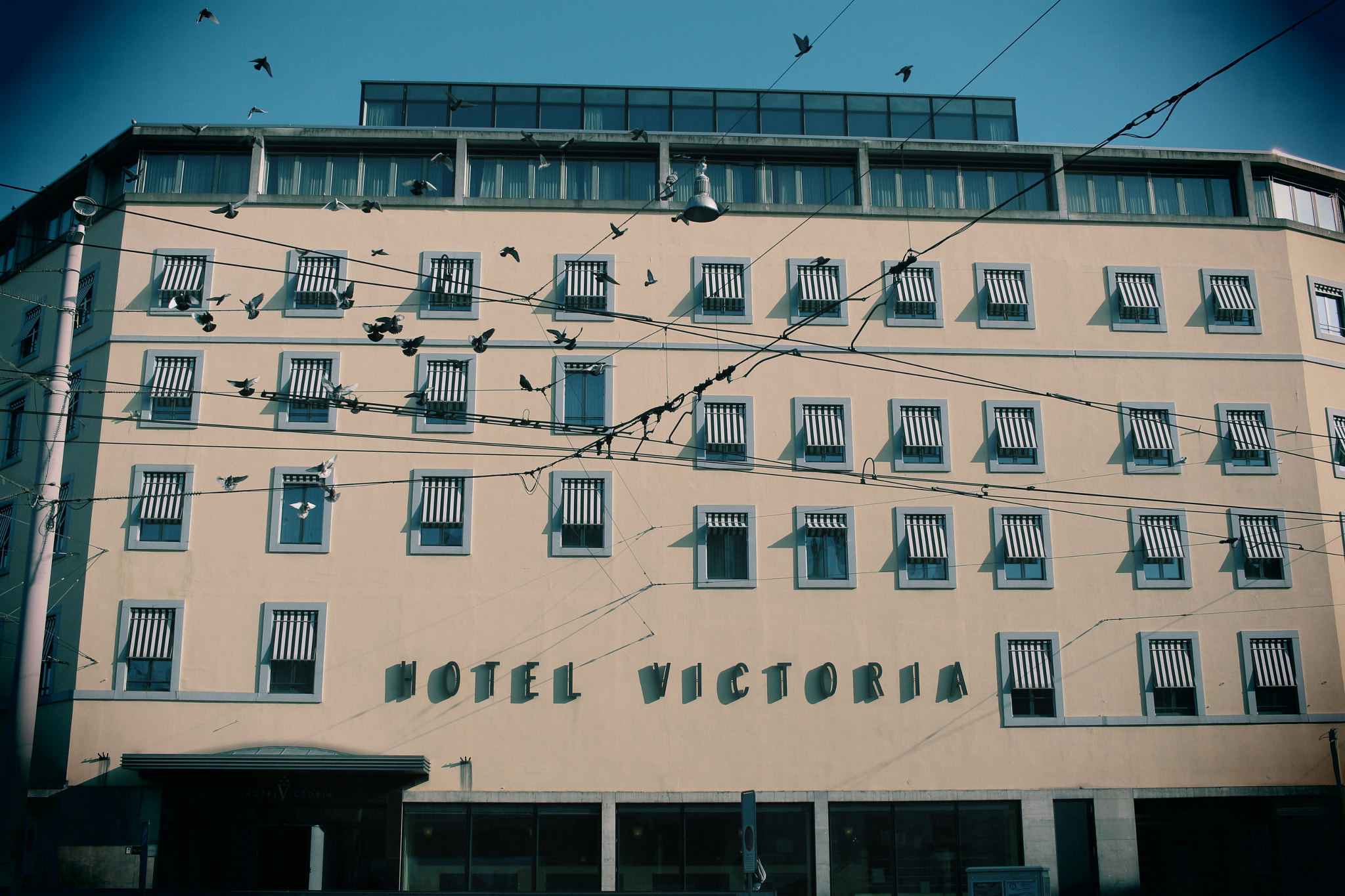 Canon EF-S 24mm F2.8 STM sample photo. Hotel victoria with toy camera effect photography