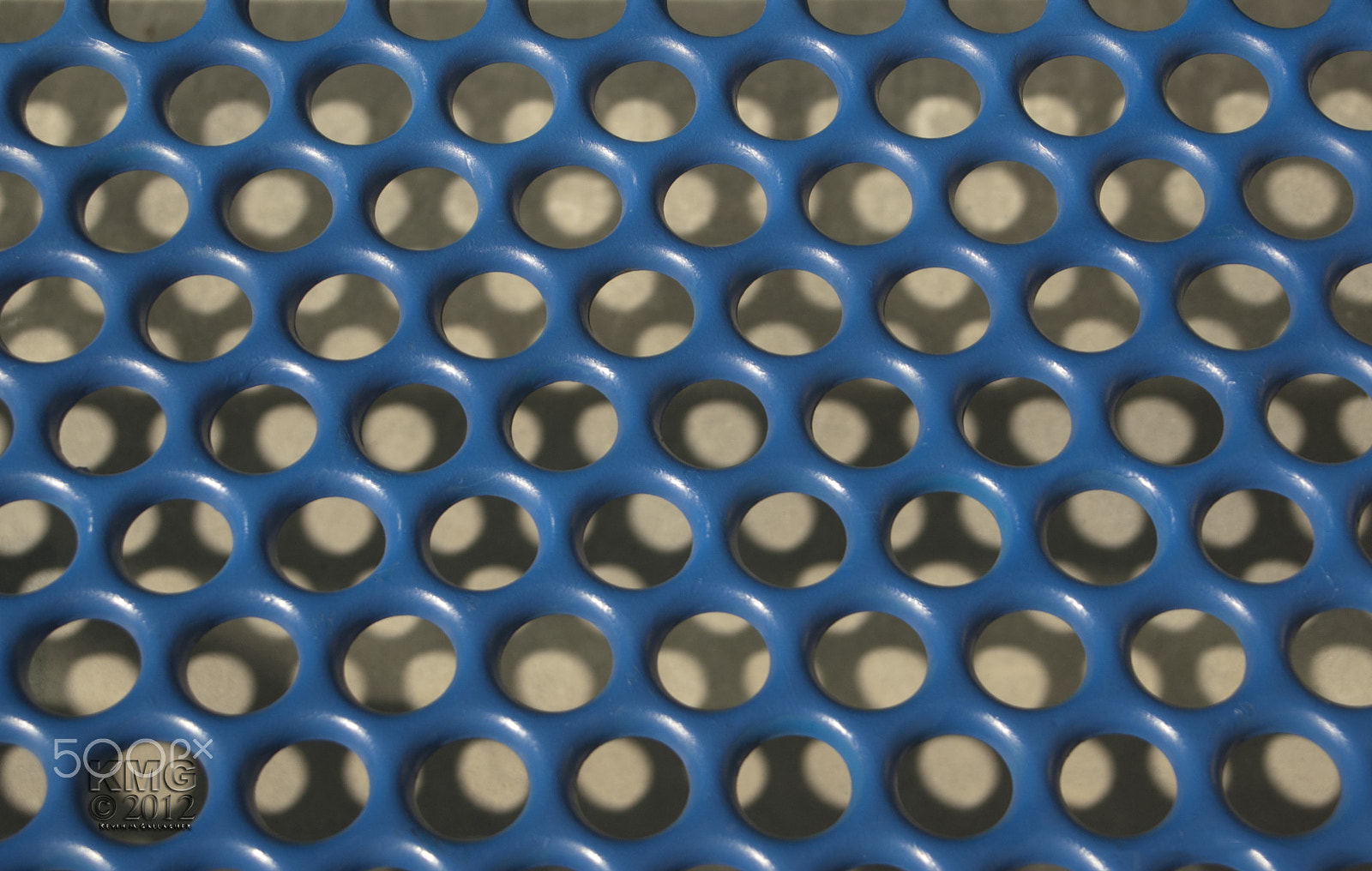 Nikon D70s sample photo. Blue circle pattern with shadow o photography