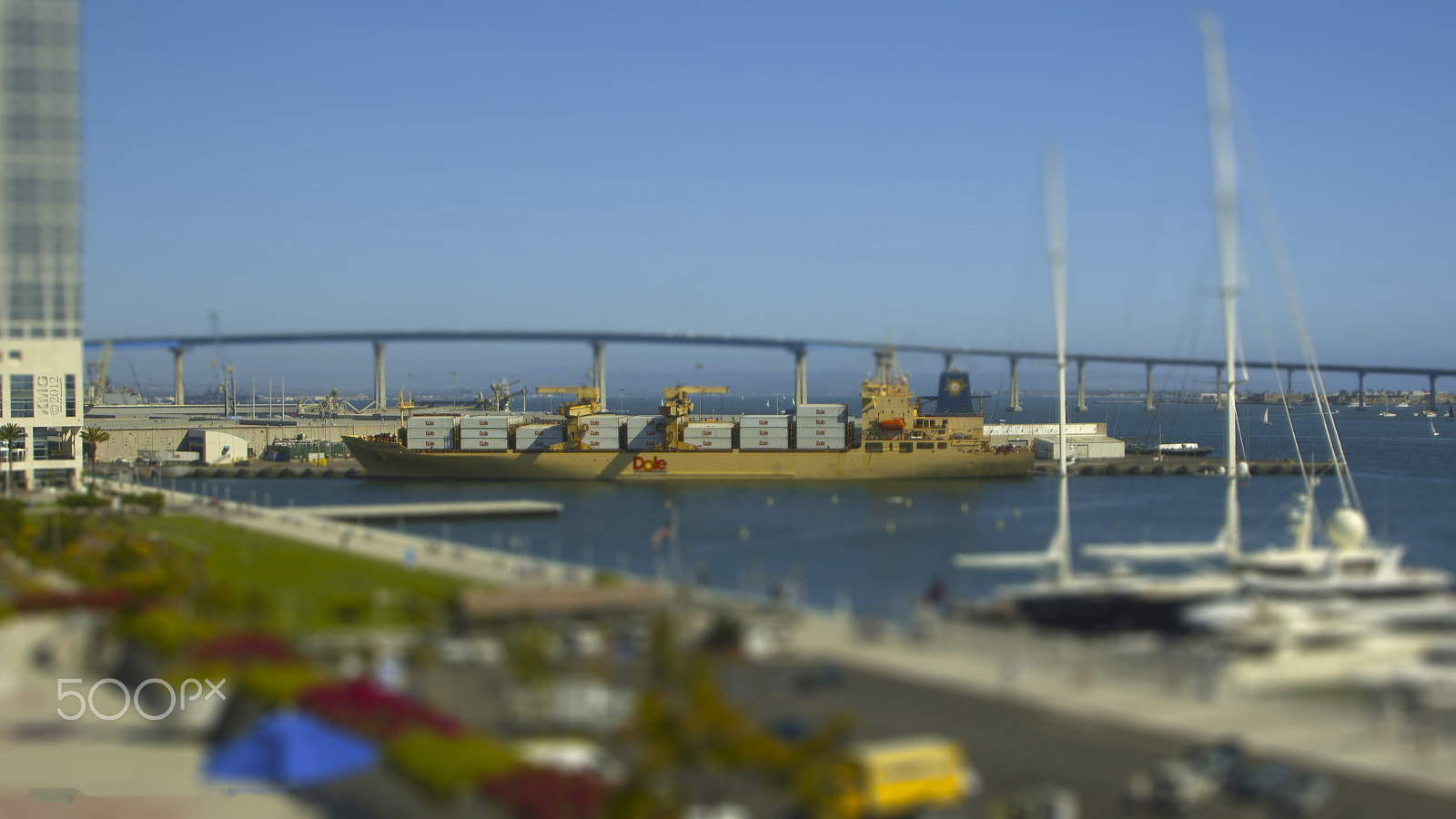 Nikon D70s sample photo. Miniature dole cargo ship o photography