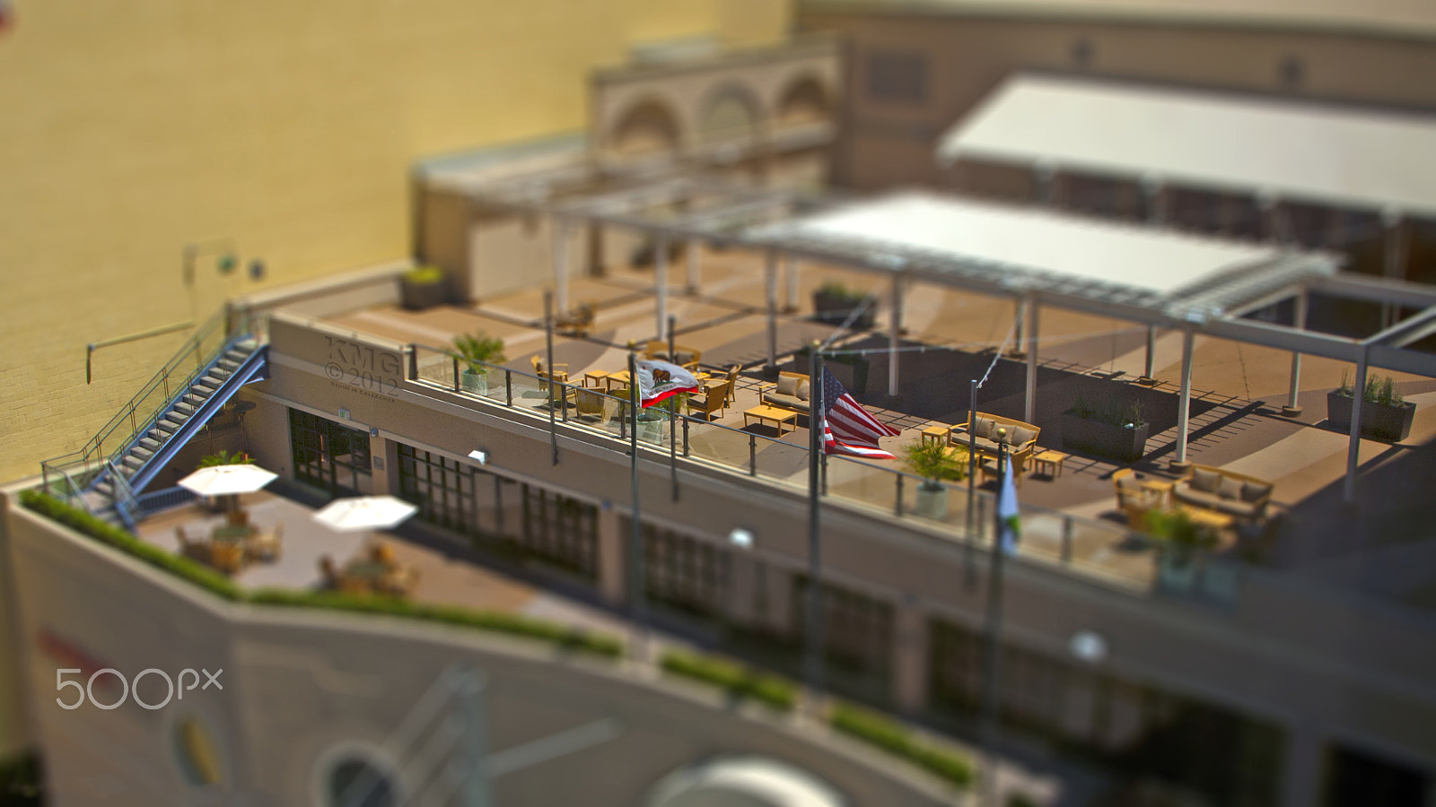 Nikon D70s sample photo. Tiltshifted patio o photography