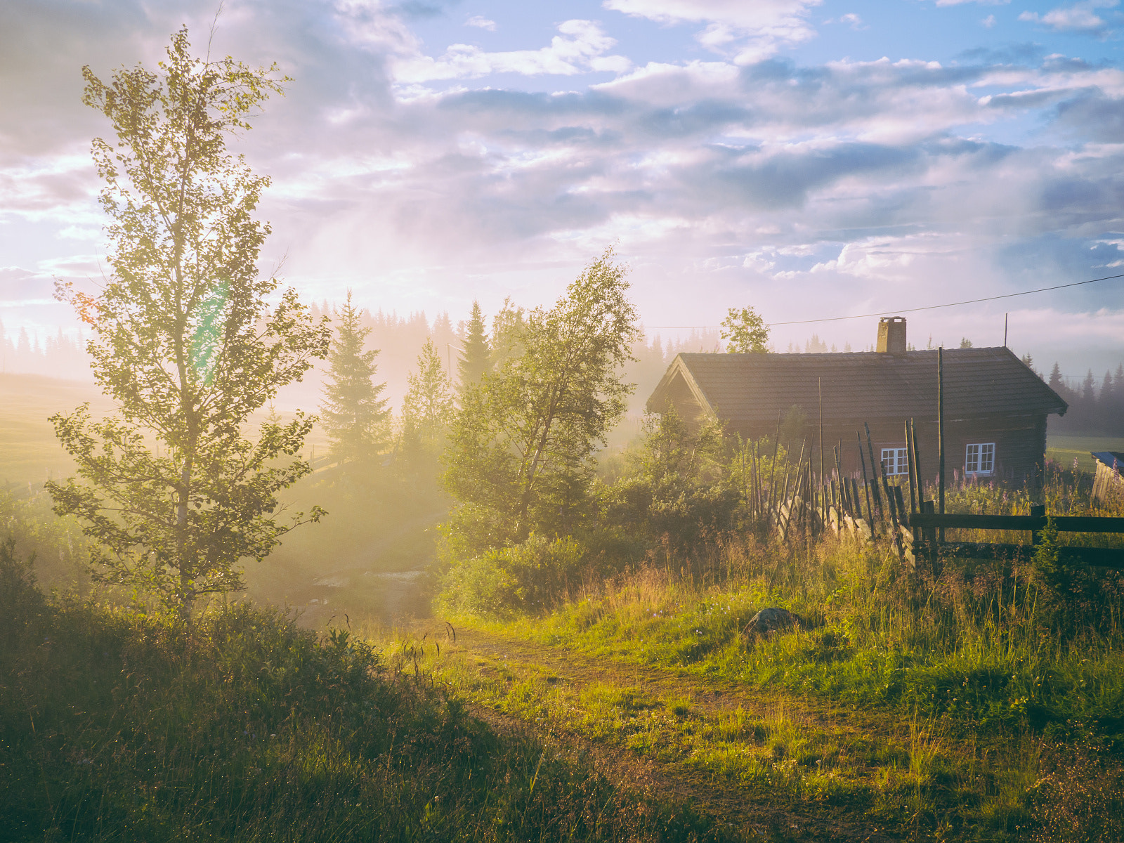 Olympus OM-D E-M10 + Panasonic Lumix G 20mm F1.7 ASPH sample photo. Norwegian cabin photography