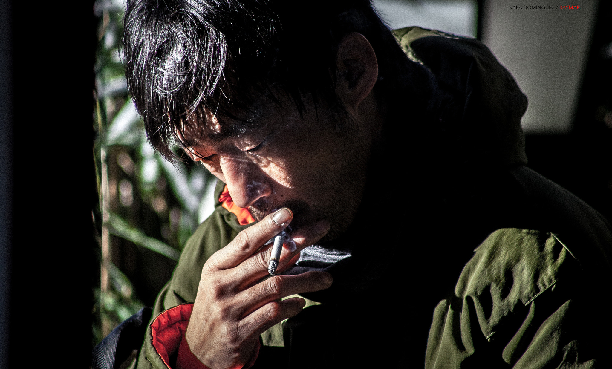 EF75-300mm f/4-5.6 sample photo. Smoke portrait photography