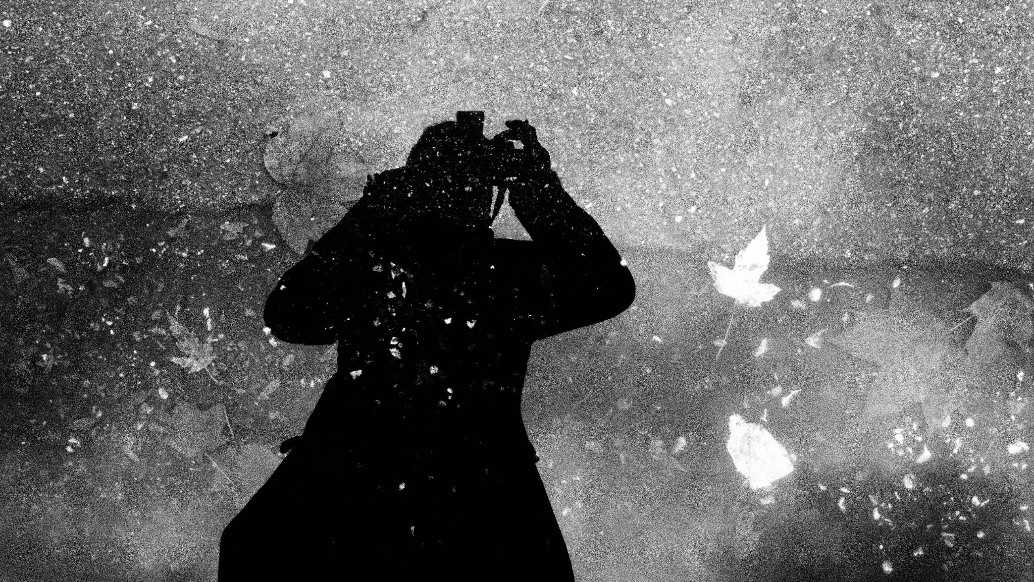 Olympus PEN-F sample photo. Man in water photography