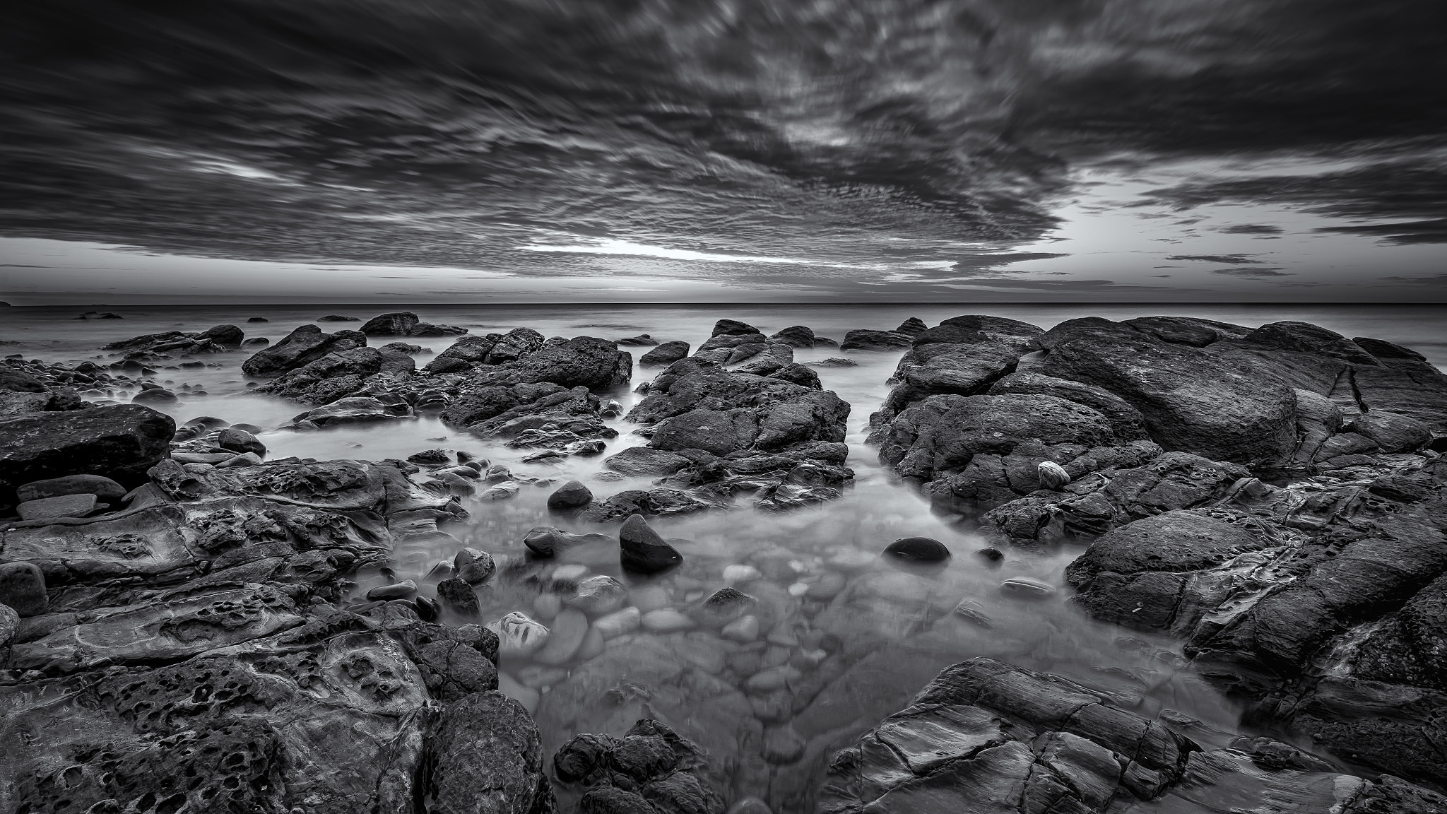 Nikon D610 + Tamron SP 15-30mm F2.8 Di VC USD sample photo. Marino rocks at sunset 2 photography