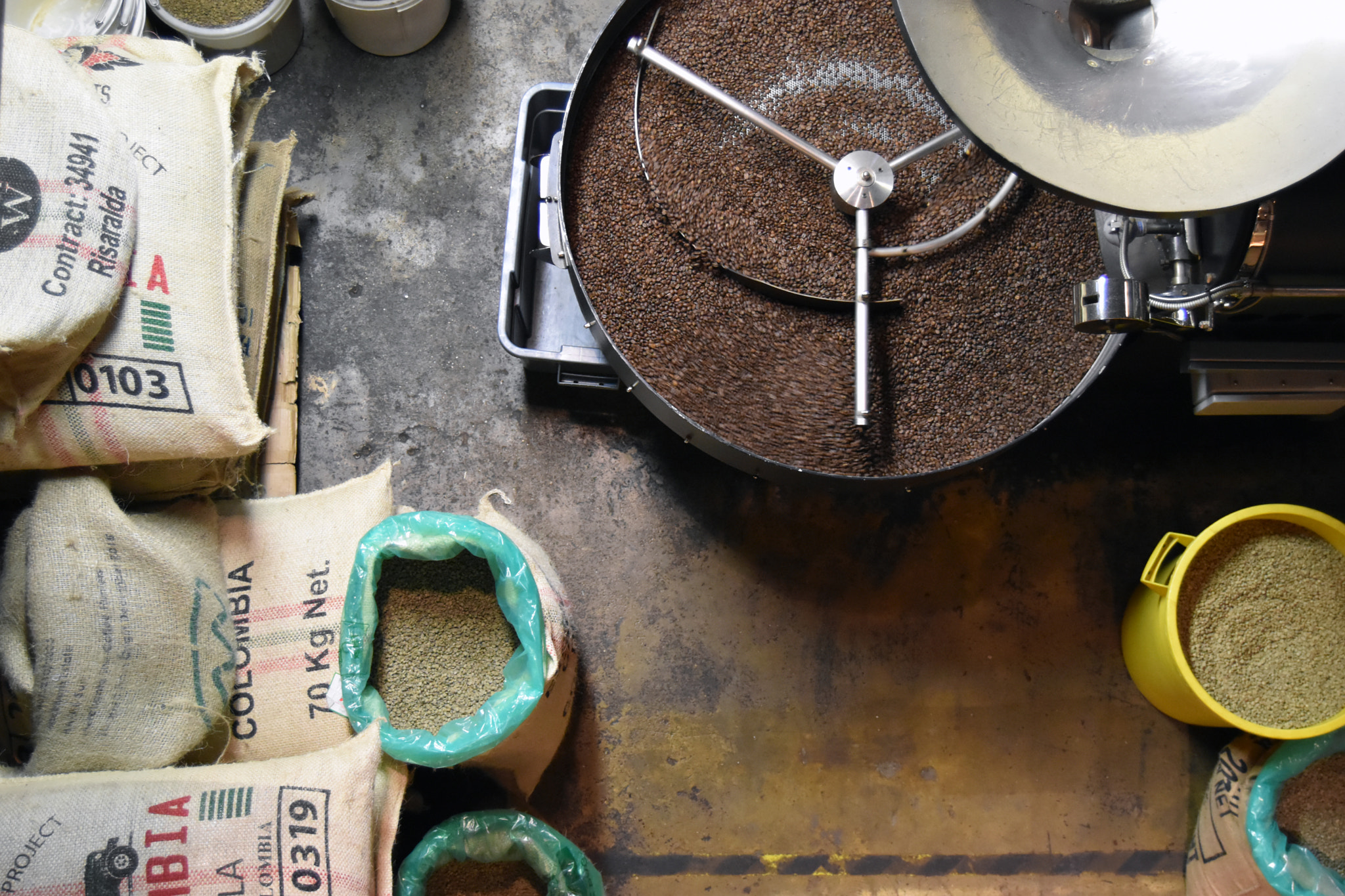 Nikon D5500 sample photo. Coffee roasting photography