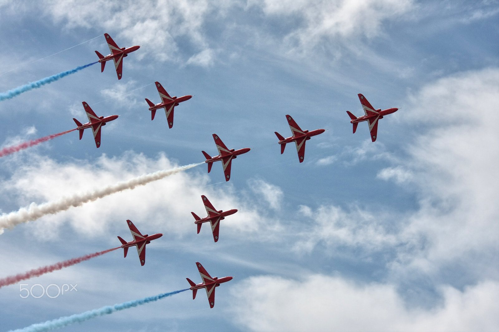 Canon EOS 40D + Canon EF 100-300mm f/5.6 sample photo. Red arrows, blackpool uk photography