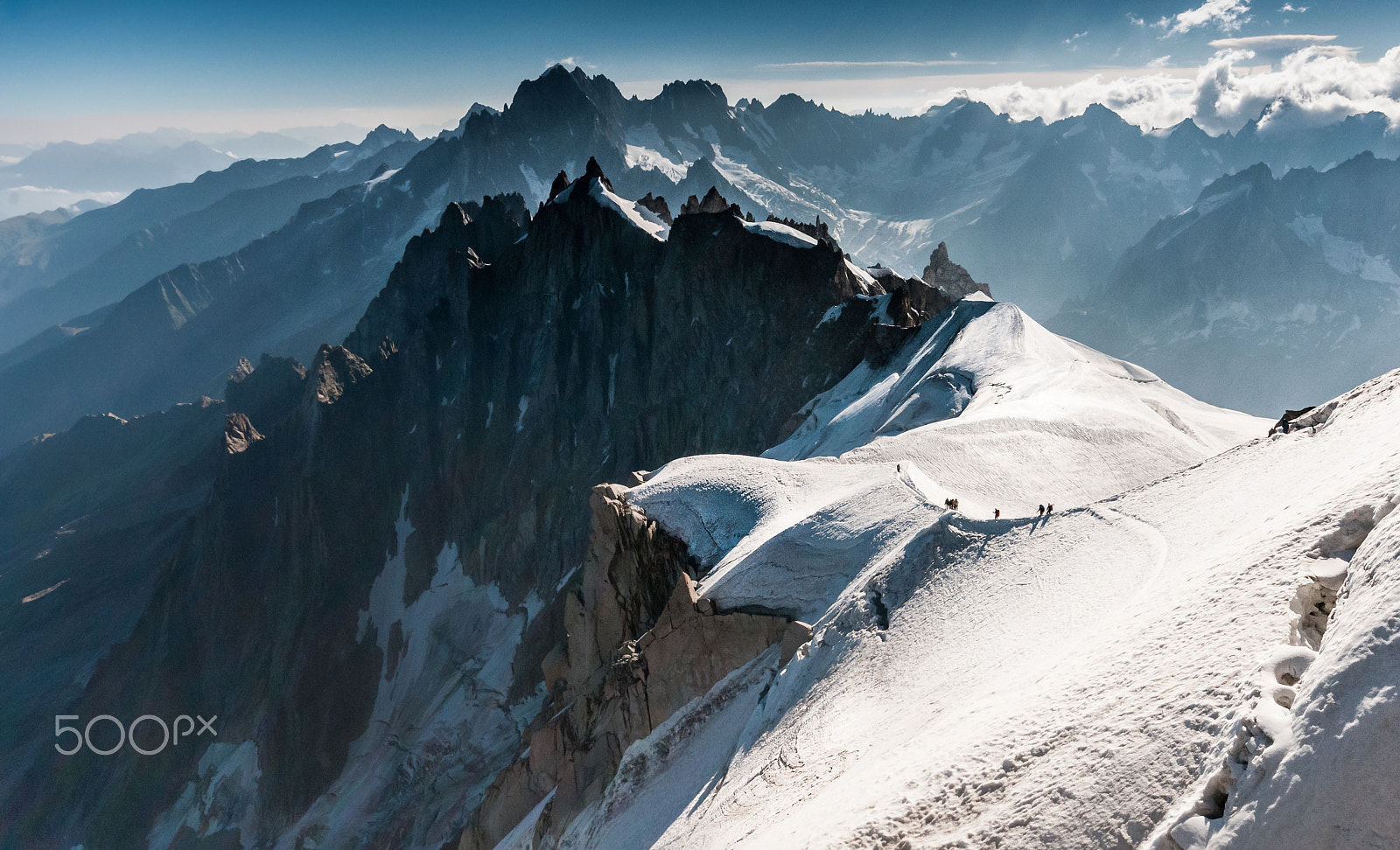 Sigma 10-20mm F4-5.6 EX DC HSM sample photo. View from aiguille du midi photography